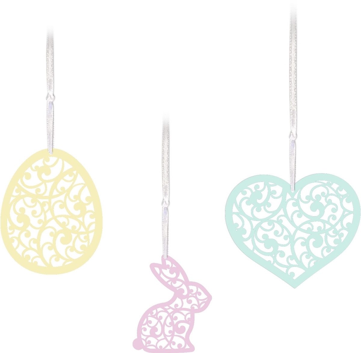 Ursus - Ludwig Bähr Bastelkartonpapier Deko-Set Ostern 'Pastell' 6 Blatt Fotokarton 300g/qm sortiert