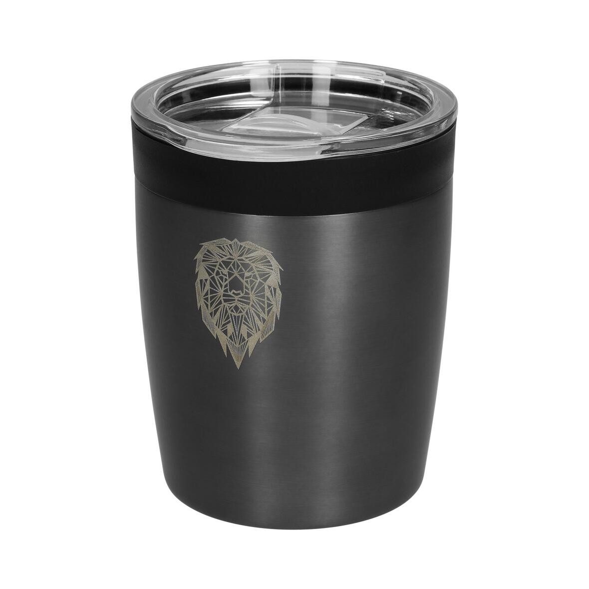elasto Thermobecher 280 ml Kaffeebecher To-Go Trinkbecher aus Edelstahl doppelwandig, Made in Germany, BPA-frei, 100% recyclebar, Heißgetränke, Teebecher