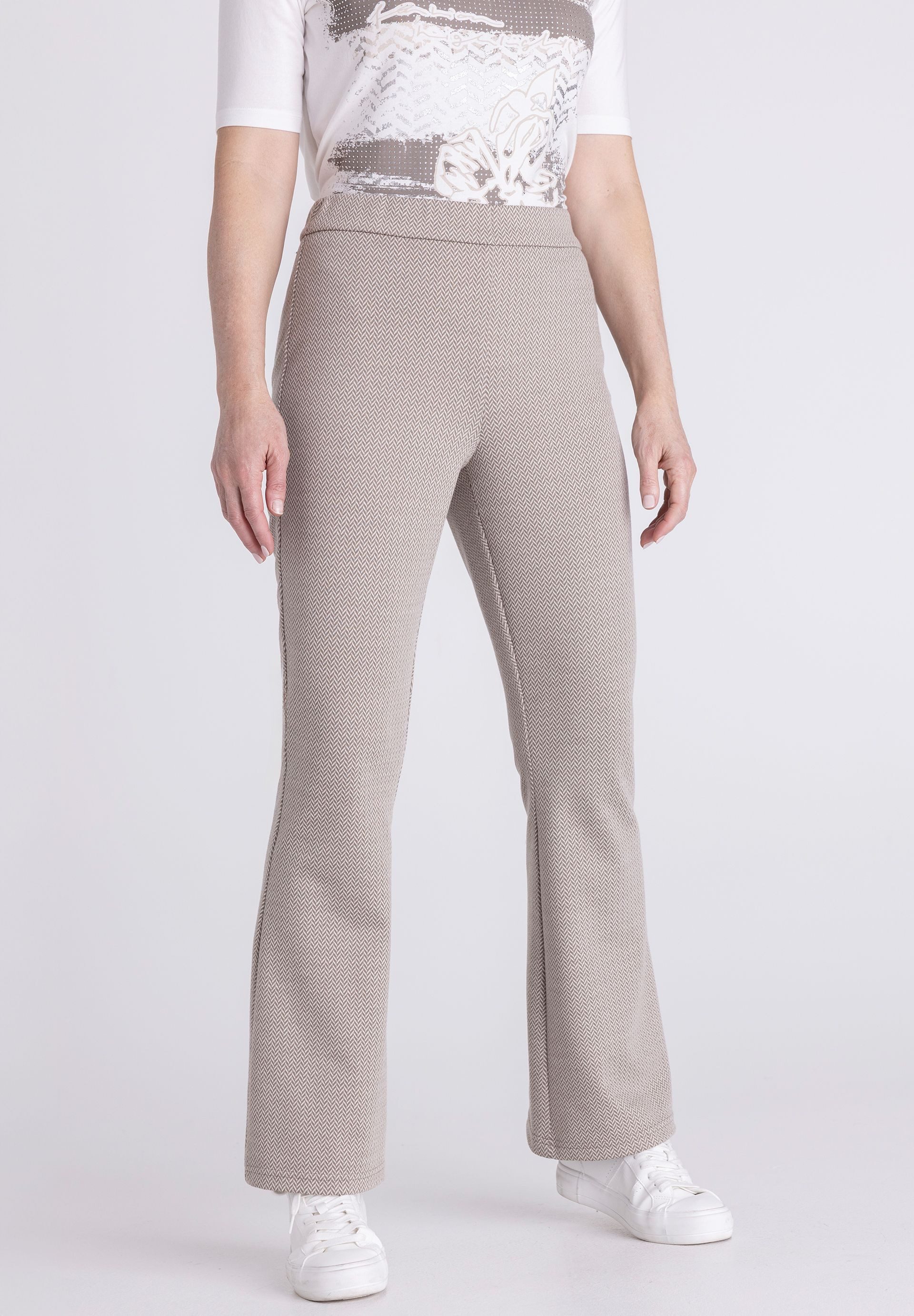 FRANK WALDER Schlupfhose mit Flared-Silhouette