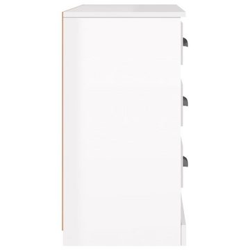 vidaXL Sideboard Sideboard Hochglanz-Weiß 104,5x35,5x67,5 cm Holzwerkstoff (1 St)