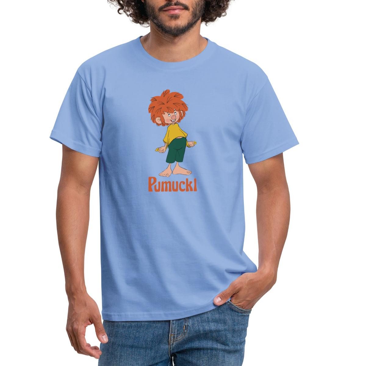 Spreadshirt T-Shirt Pumuckl Mit Frecher Pose Und Verschmitztem Lächeln Männ günstig online kaufen