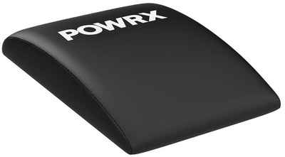 POWRX Bauchmuskelmaschine Bauchmuskelmatte rutschfest für Fitness Core Training, Schwarz Schaumstoff