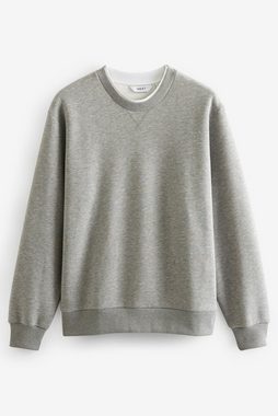 Next Sweatshirt Sweatshirt mit angedeutetem Rundhalsausschnitt (1-tlg)
