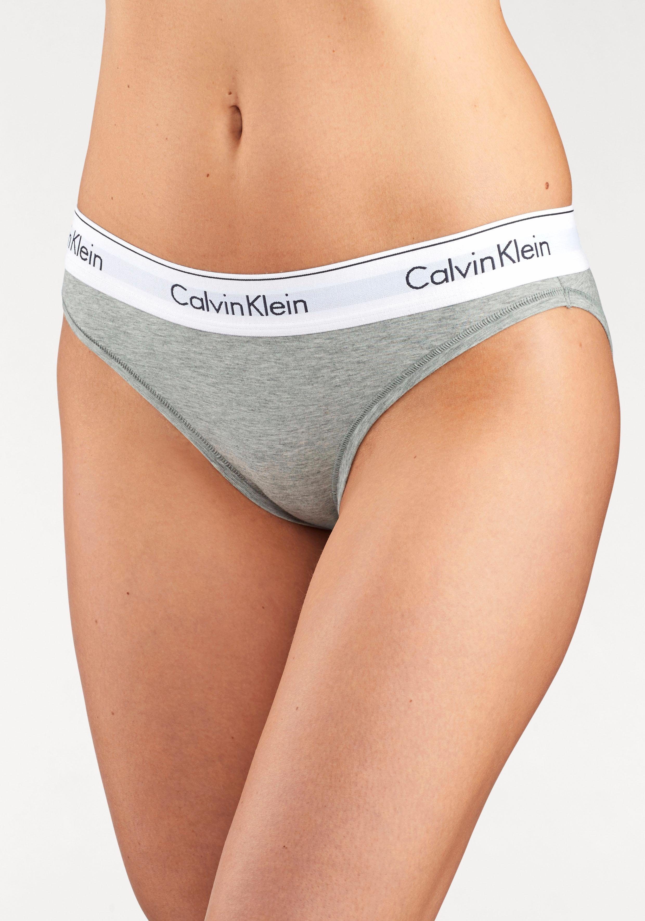 Calvin Klein Underwear Bikinislip MODERN COTTON mit breitem Bündchen, Aus  weicher Baumwoll-Modal-Qualität