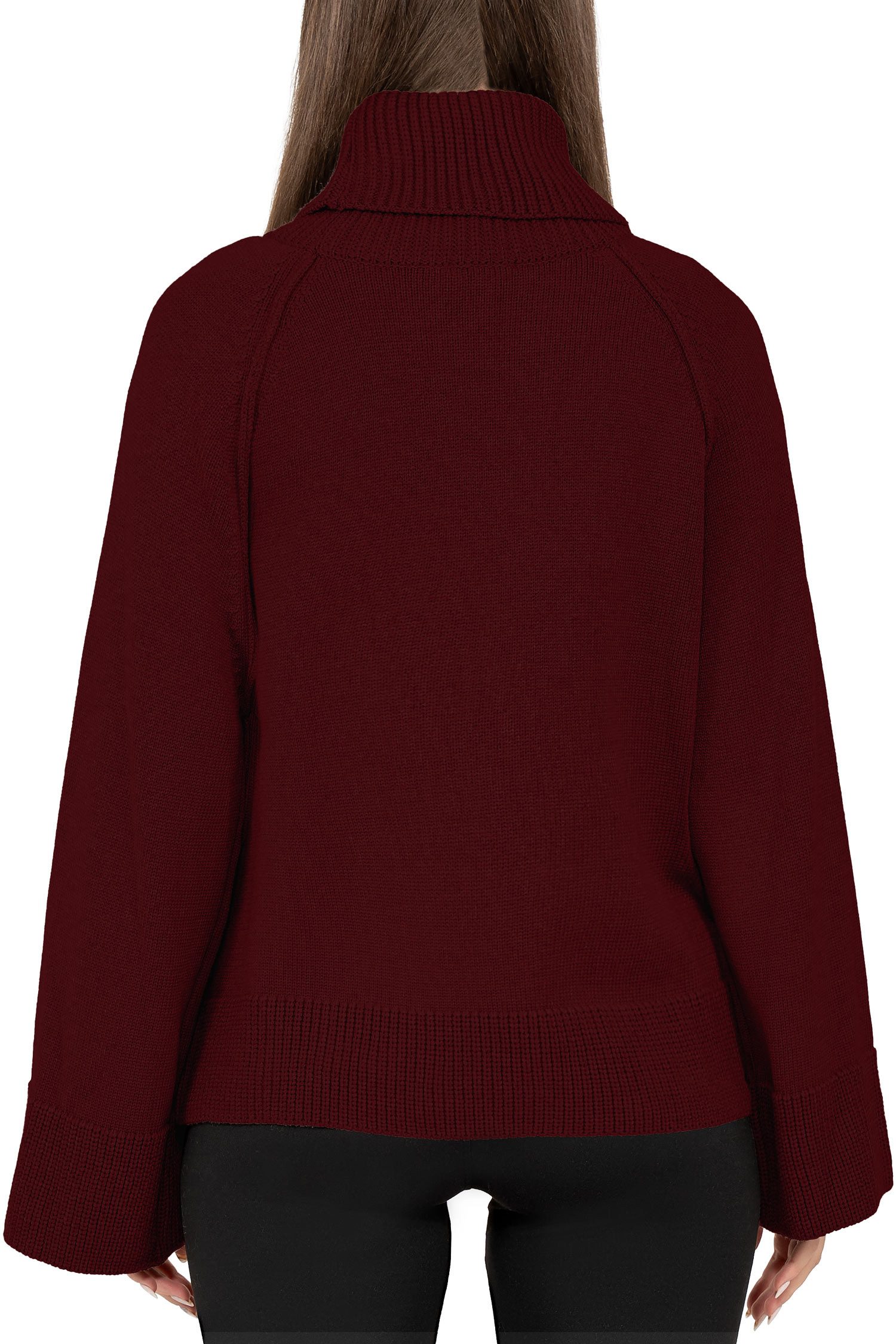 Reichstadt Rollkragenpullover Damen Relaxed Fit Pullover mit Rollkragen 25RSW097 (1-tlg) Moderner Oversize Rollkragenpullover