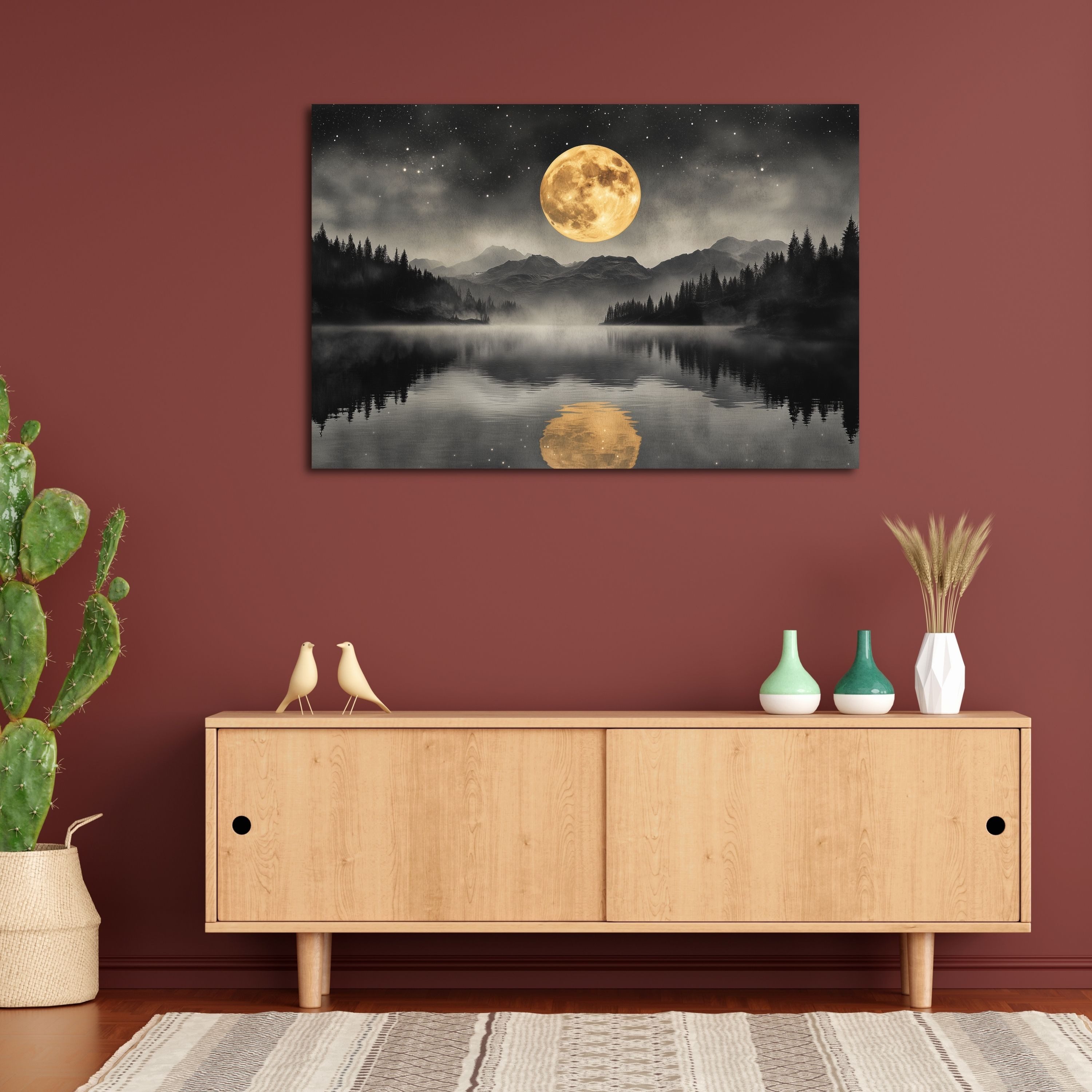 DARO Design Leinwandbild Modern Abstrakt Wandbilder XXL Wandbild Wand Deko Leinwand Bilder, 30x20cm – Bild 4 von 5