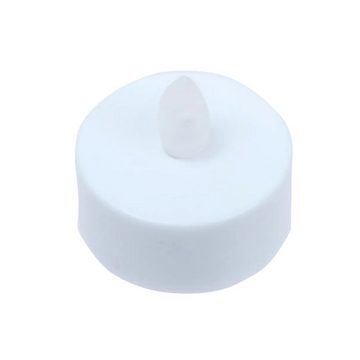 B&S LED-Kerze 10 LED Teelichter Ø 3,8 cm Kunststoff weiß mit Flackereffekt
