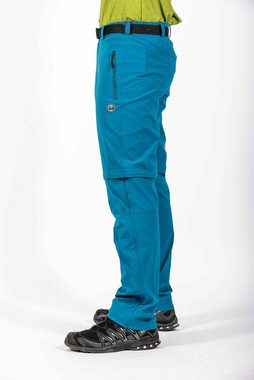 Maul Sport® Outdoorhose Quebec - T-Zipp off Hose elas PETROL BLUE