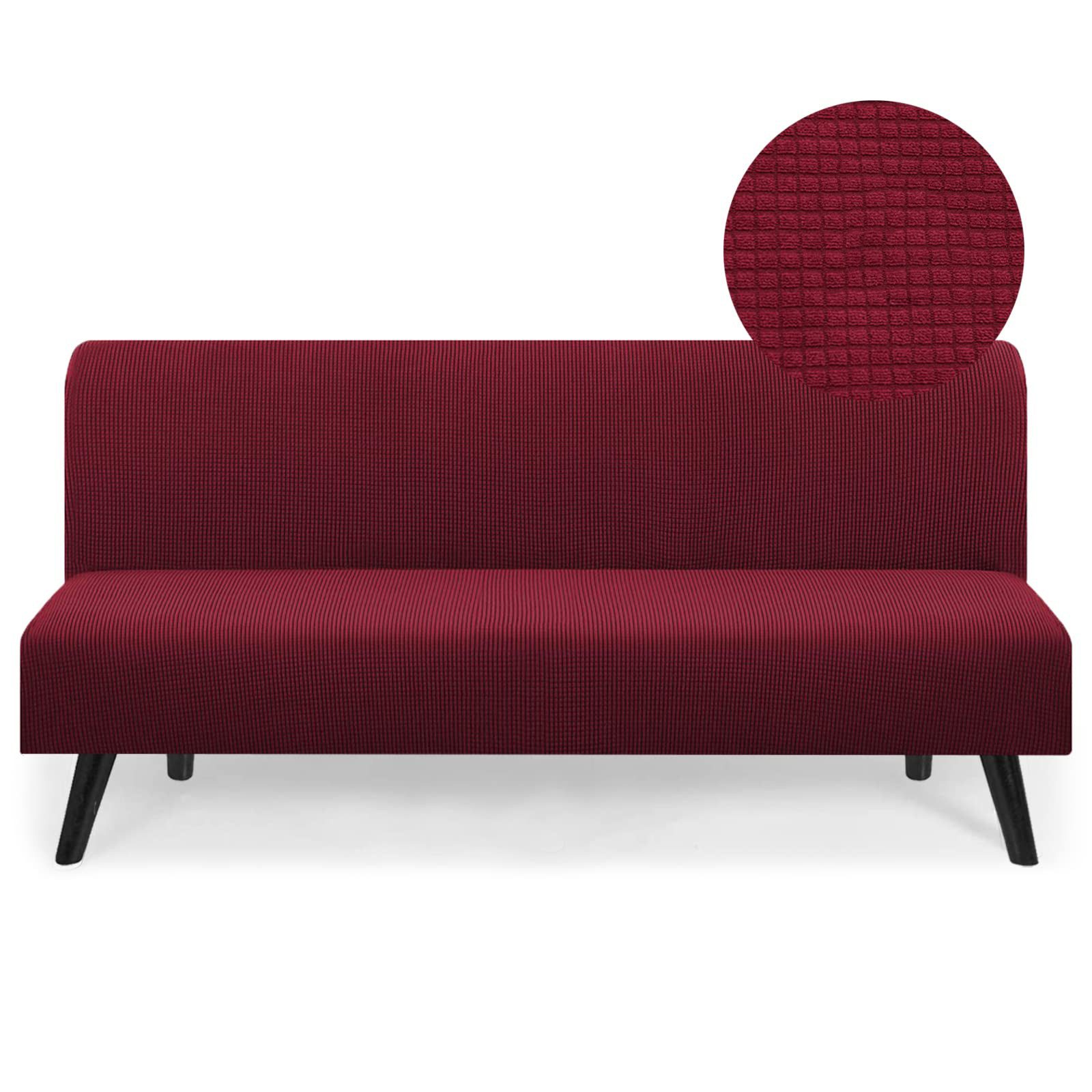 Coonoor Sofahusse Futonbezug ohne Armlehnen, Stretch-Sofabezug Maschinenwaschbar