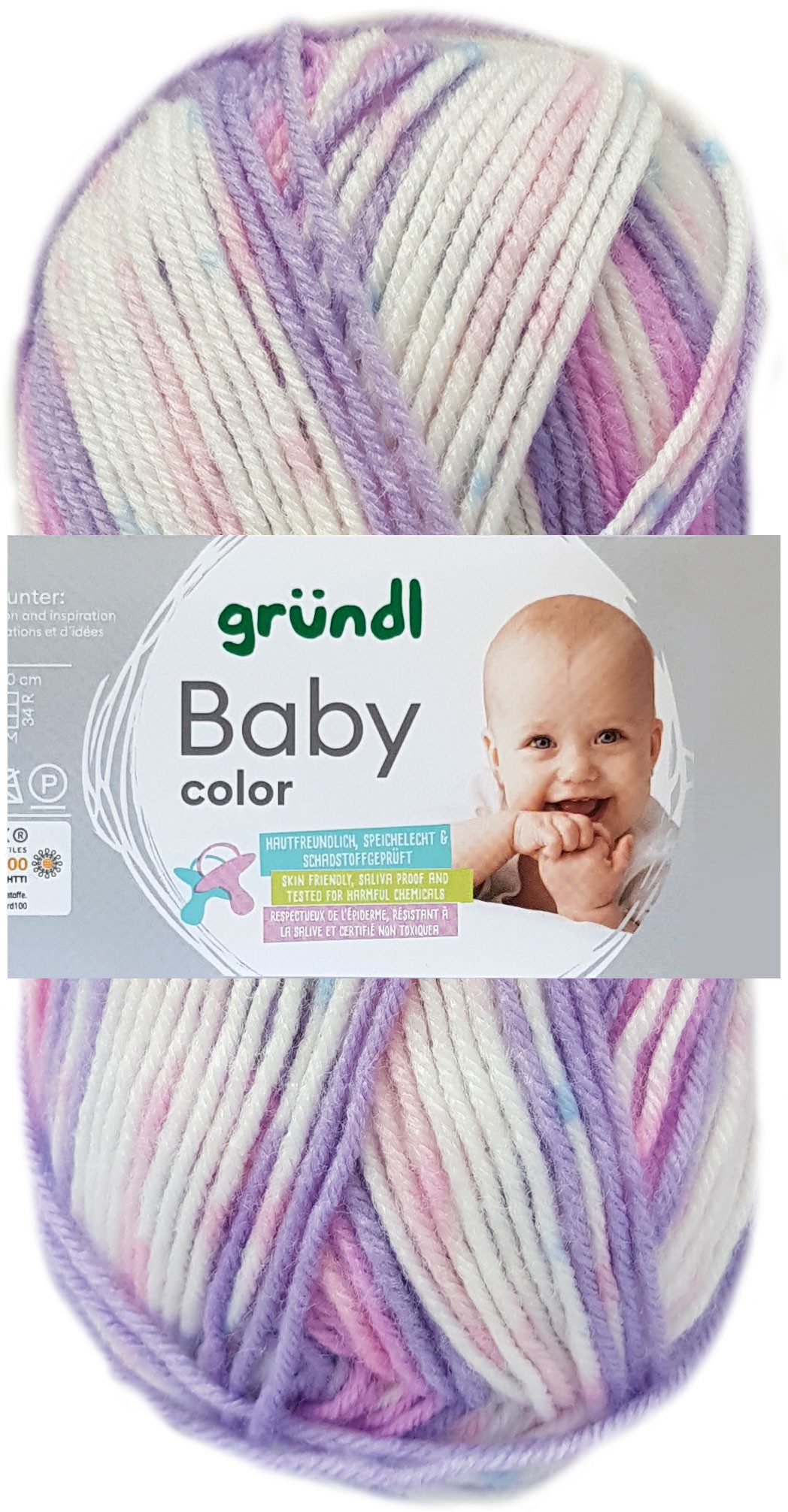 Gründl 50 Gramm Gründl Baby Color Bastelgarn
