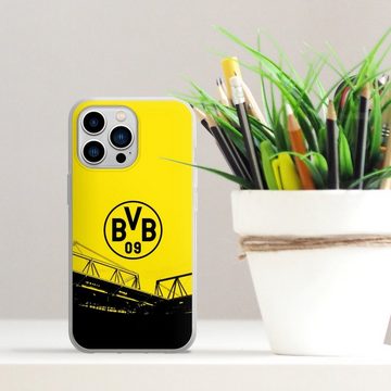 DeinDesign Handyhülle Borussia Dortmund BVB Fanartikel Stadion Schwarz-Gelb - BVB, Apple iPhone 13 Pro Silikon Hülle Bumper Case Handy Schutzhülle