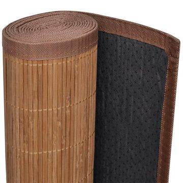 Teppich Bambus Braun Rechteckig 80x200 cm, furnicato, Rechteckig