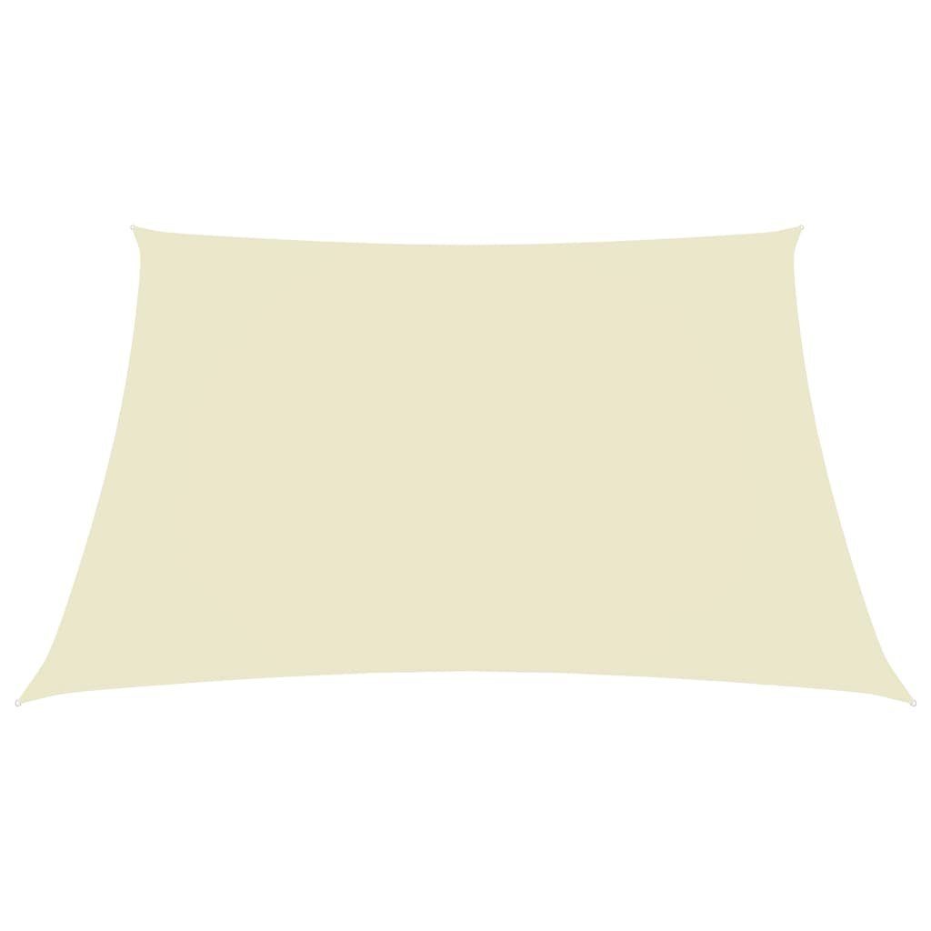vidaXL Sonnensegel 25 x 3 m Sonnensegel Oxford-Gewebe Rechteckig 2,5x3 m Cremeweiß Bescha