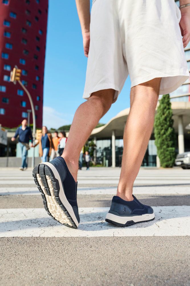 Rieker Slip-On Sneaker Slipper, Schlupfschuh, Halbschuh, Freizeitsneaker mit Gummizüge
