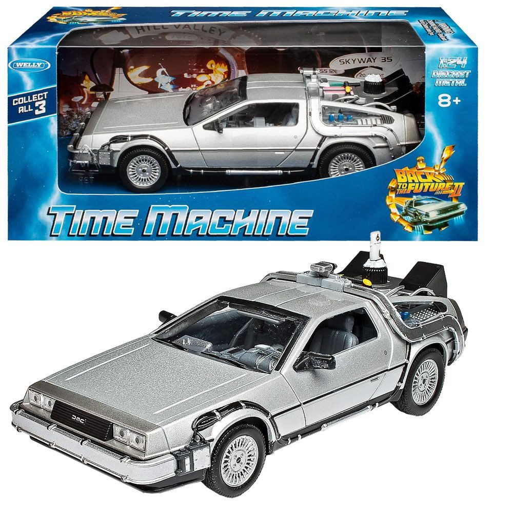 Welly Spielzeug-Auto Auto Delorean DMC Zeitmaschine Zurück in die Zukunft II Die-Cast