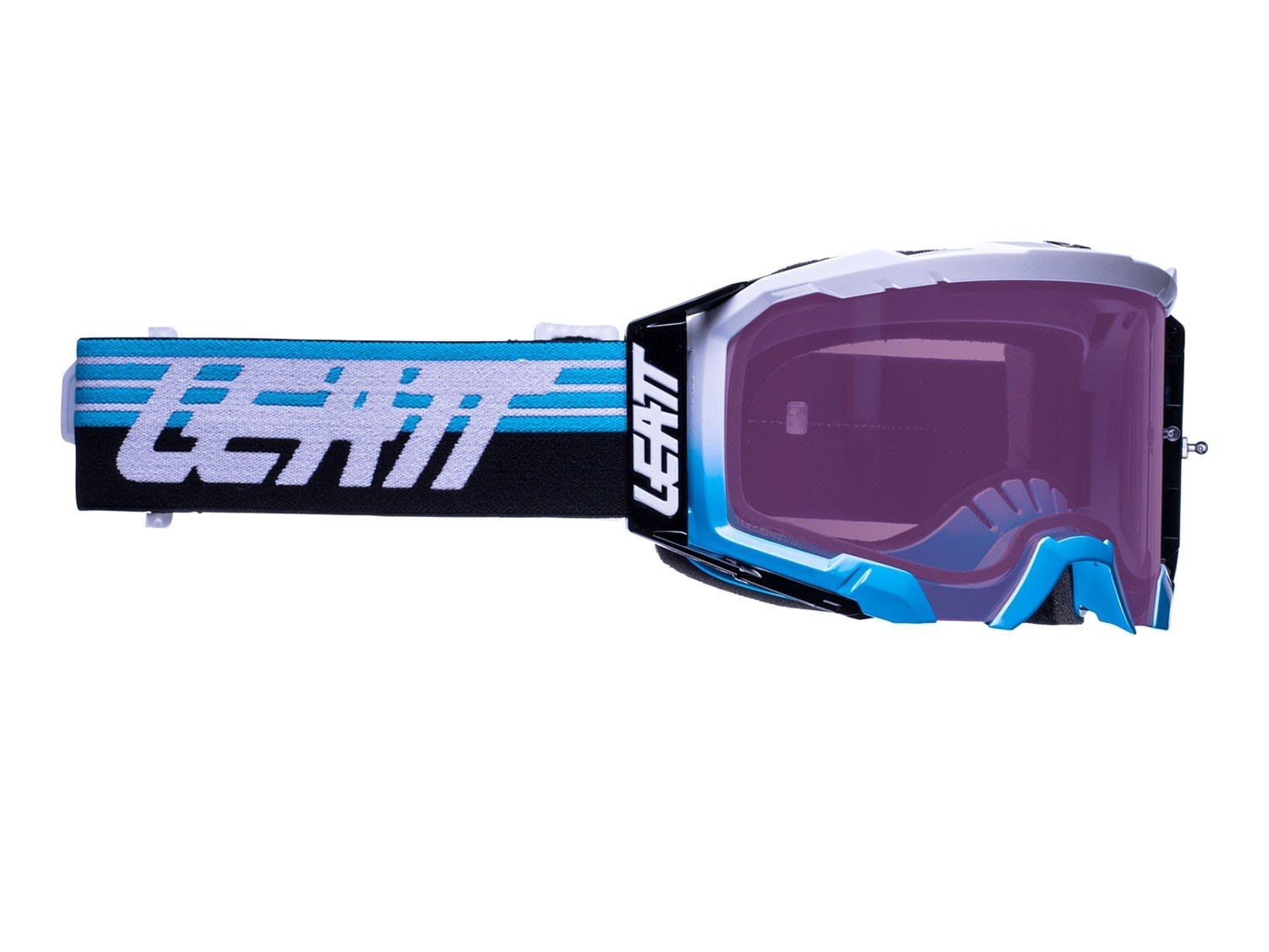 Leatt Fahrradbrille Leatt Velocity 5.5 Anti Mirror Fog Aqua Iriz Purple