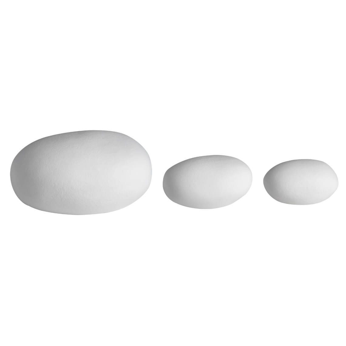 Räder Design Dekoobjekt Lichtkieselsteine Set aus 3 aus Porzellan von räder design