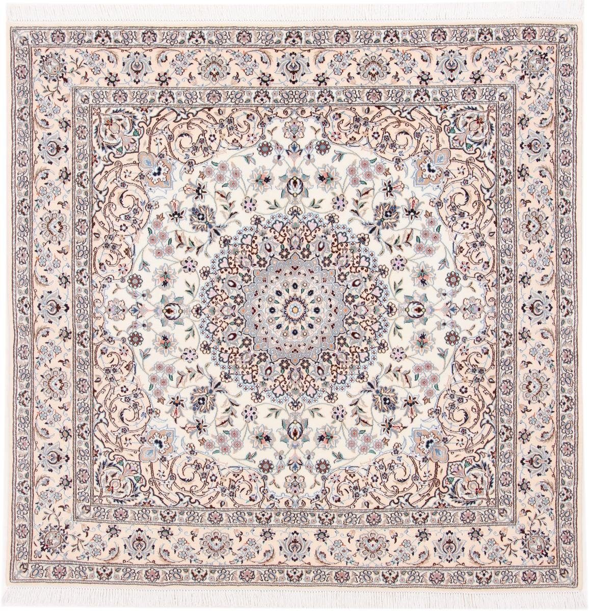 Nain Trading Orientteppich Nain 9La 200x200 Handgeknüpfter Orientteppich / Perserteppich, quadratisch, Höhe: 8 mm