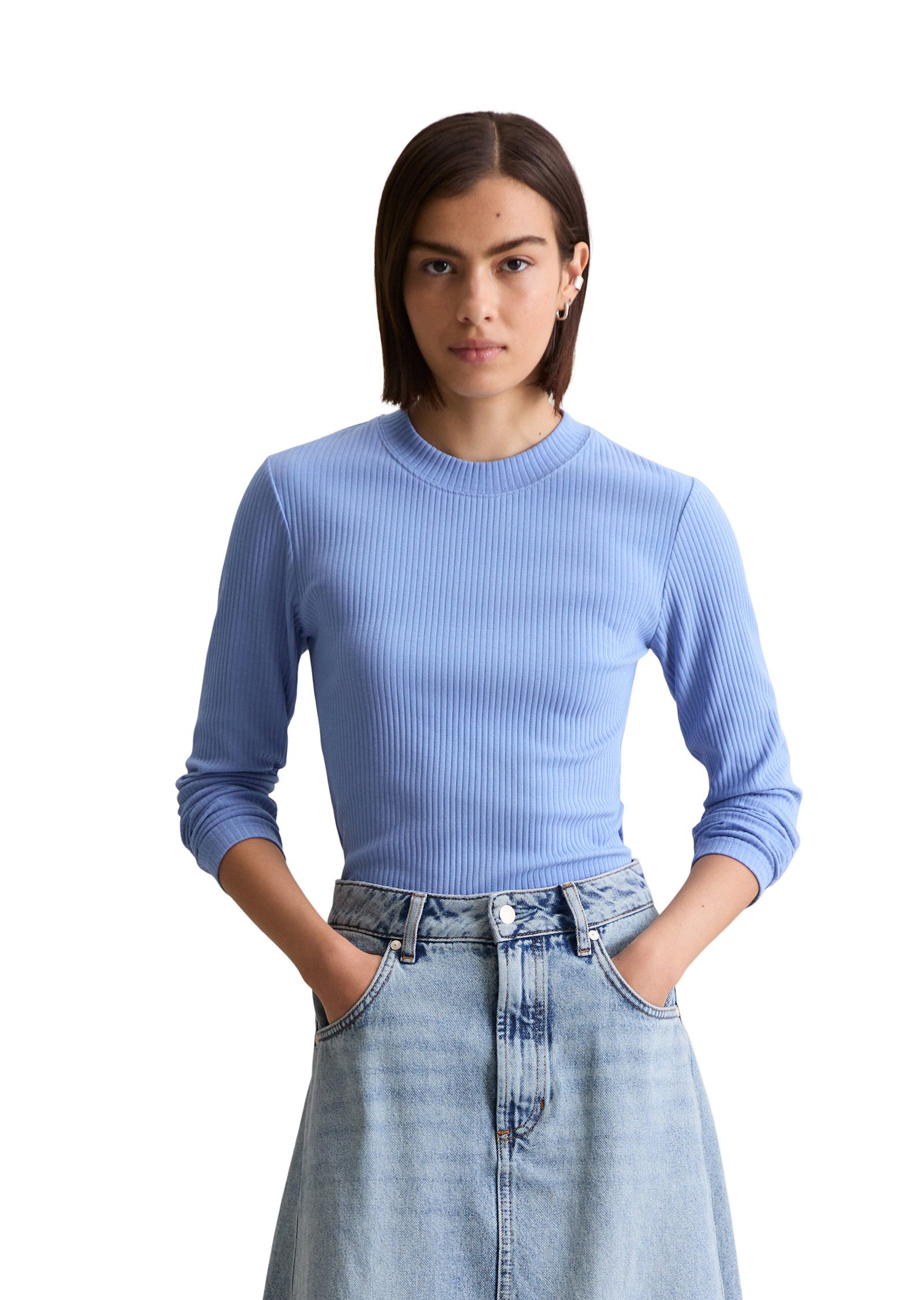 Marc O'Polo DENIM Longsleeve slim aus günstig online kaufen