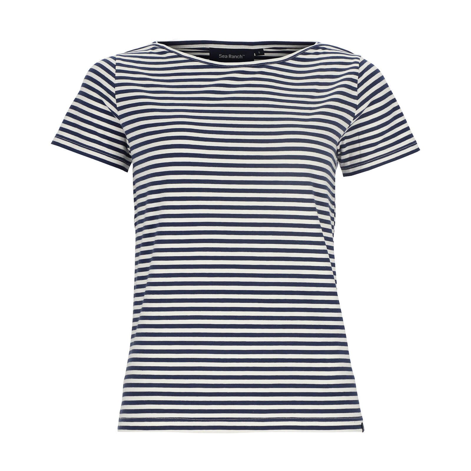 Sea Ranch T-Shirt Teresa Damen Kurzarm-Shirt Teresa mit Streifen und U-Boot-Ausschnitt