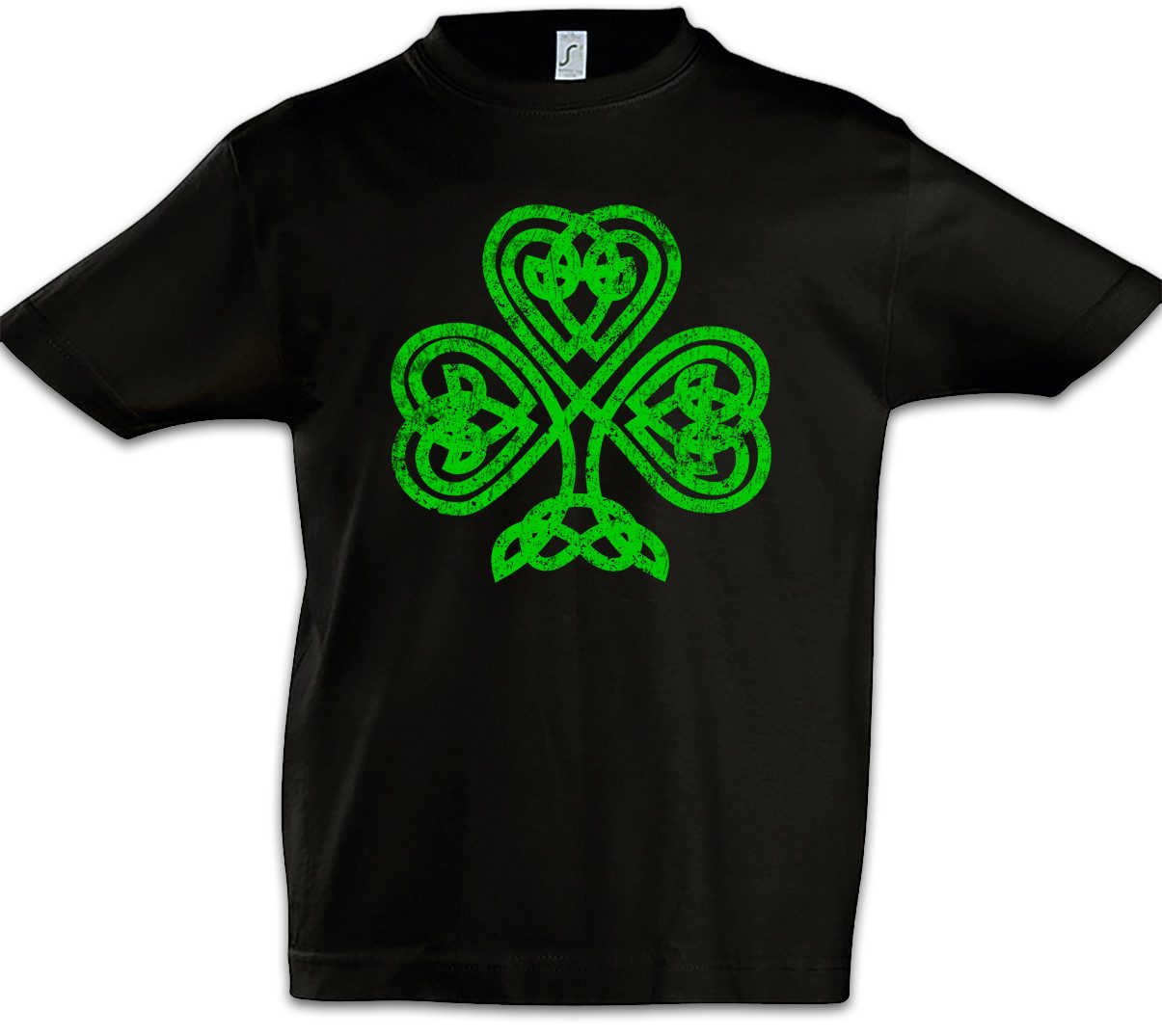 Urban Backwoods Print-Shirt Shamrock Irish Knot I Kinder T-Shirt Cloverleaf Irland Ireland (1-tlg) Kleeblatt Irish Green Fighting