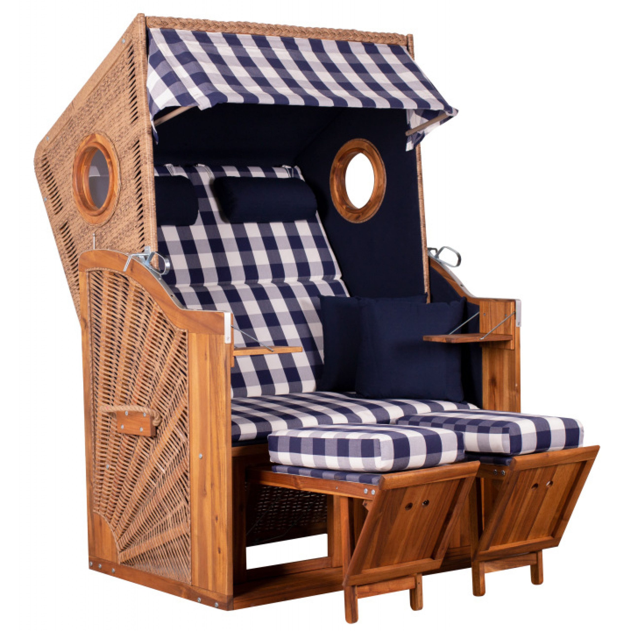 deVries Strandkorb deVries Strandkorb TREND 45 PE walnut Akazie FSC® natural finis
