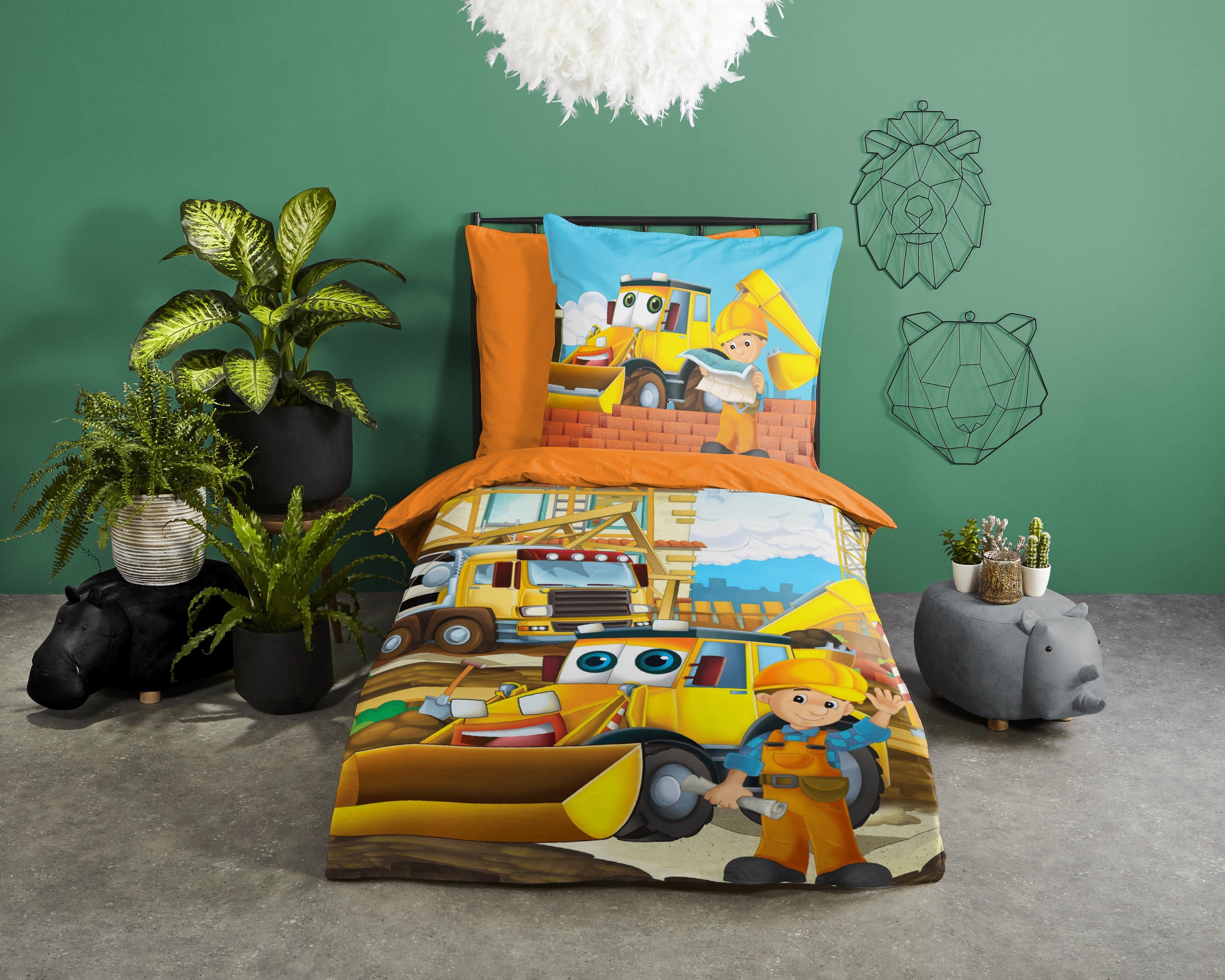 good morning Bettwäsche Renforcé Bettwäsche 135 X 200 cm + 1 x 80 X 80 cm B günstig online kaufen