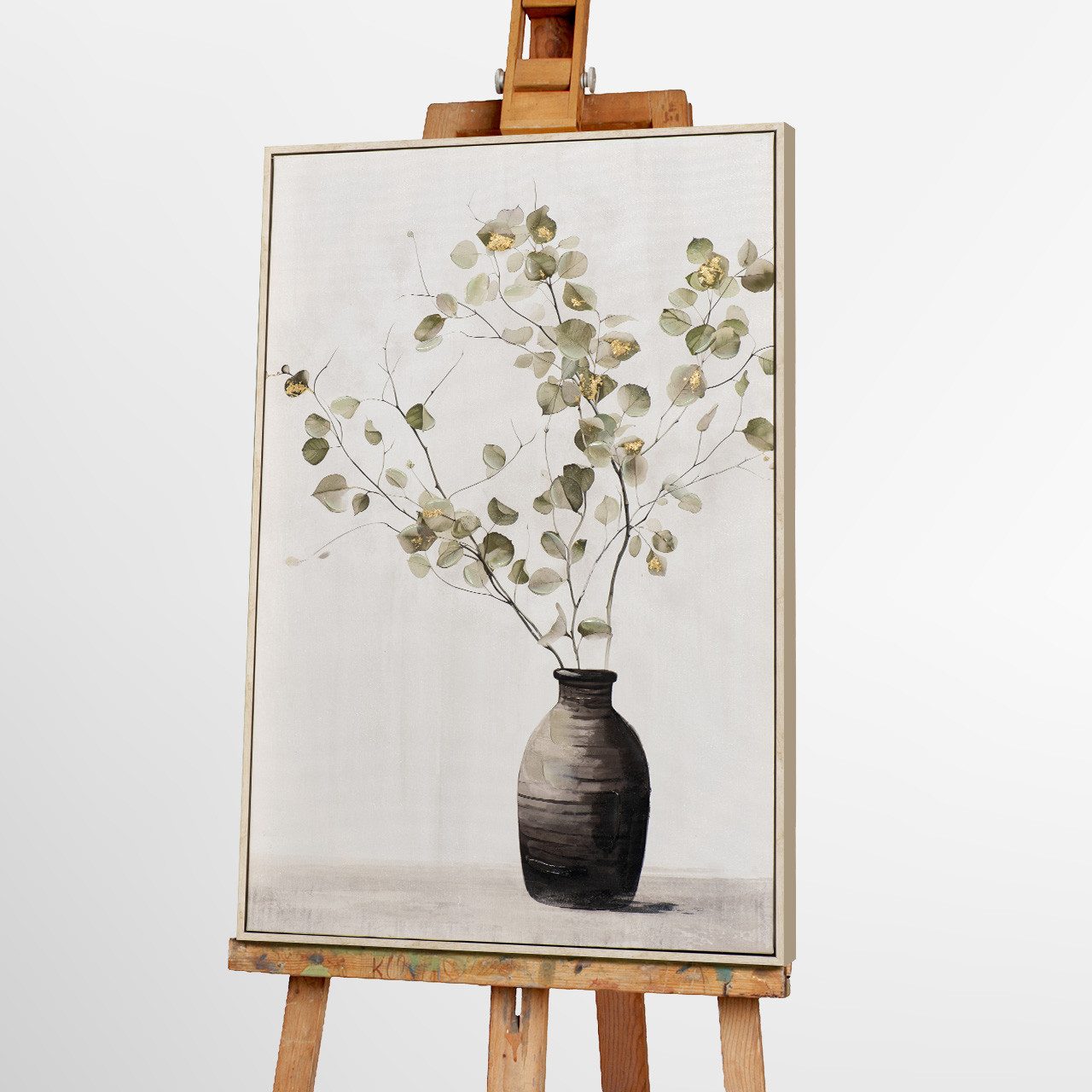 ArtUniverse Gemälde Soft Golden Green 60x90 cm, .