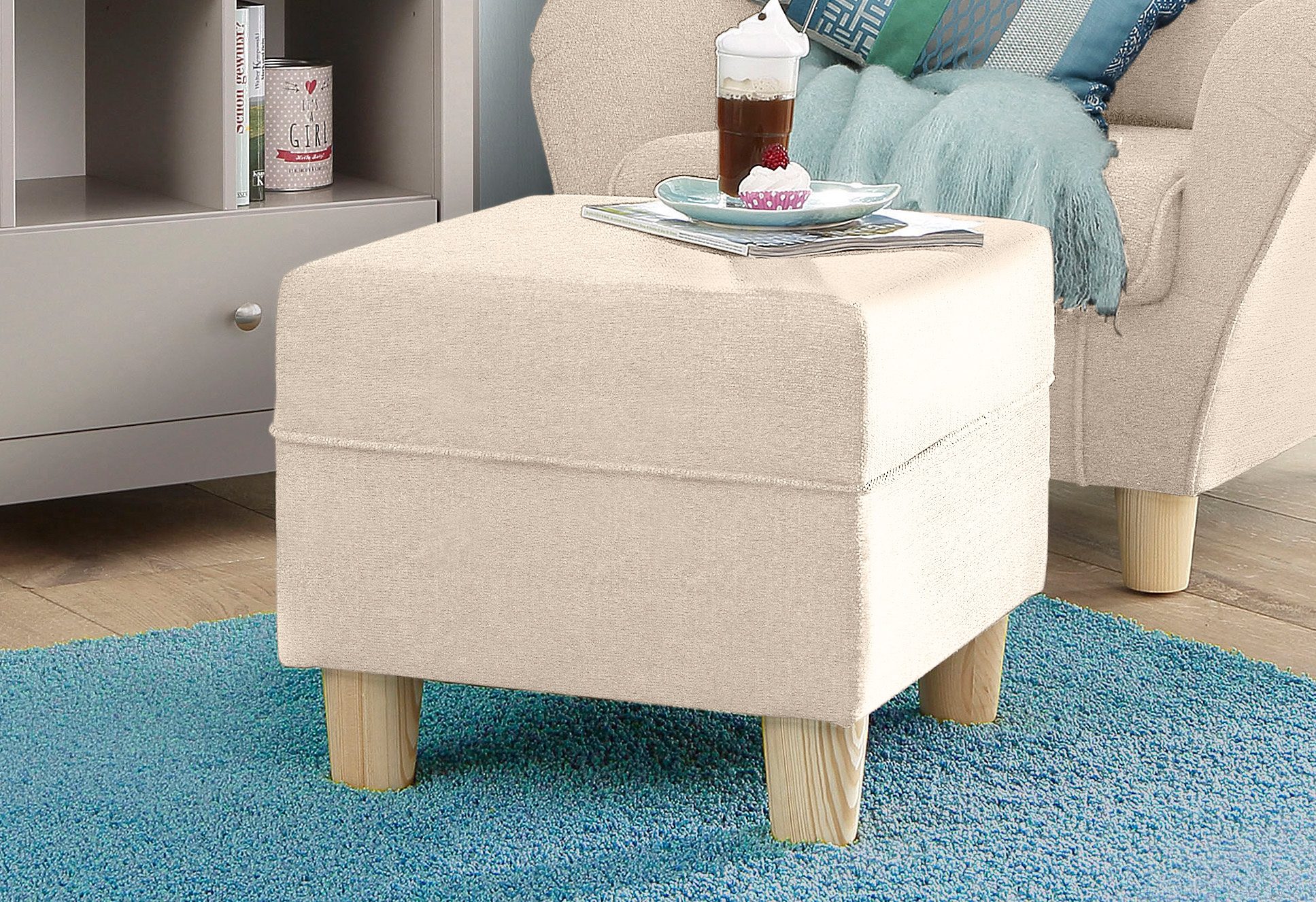 Geschmackvoller Hocker NORDEN von der Marke HOME AFFAIRE