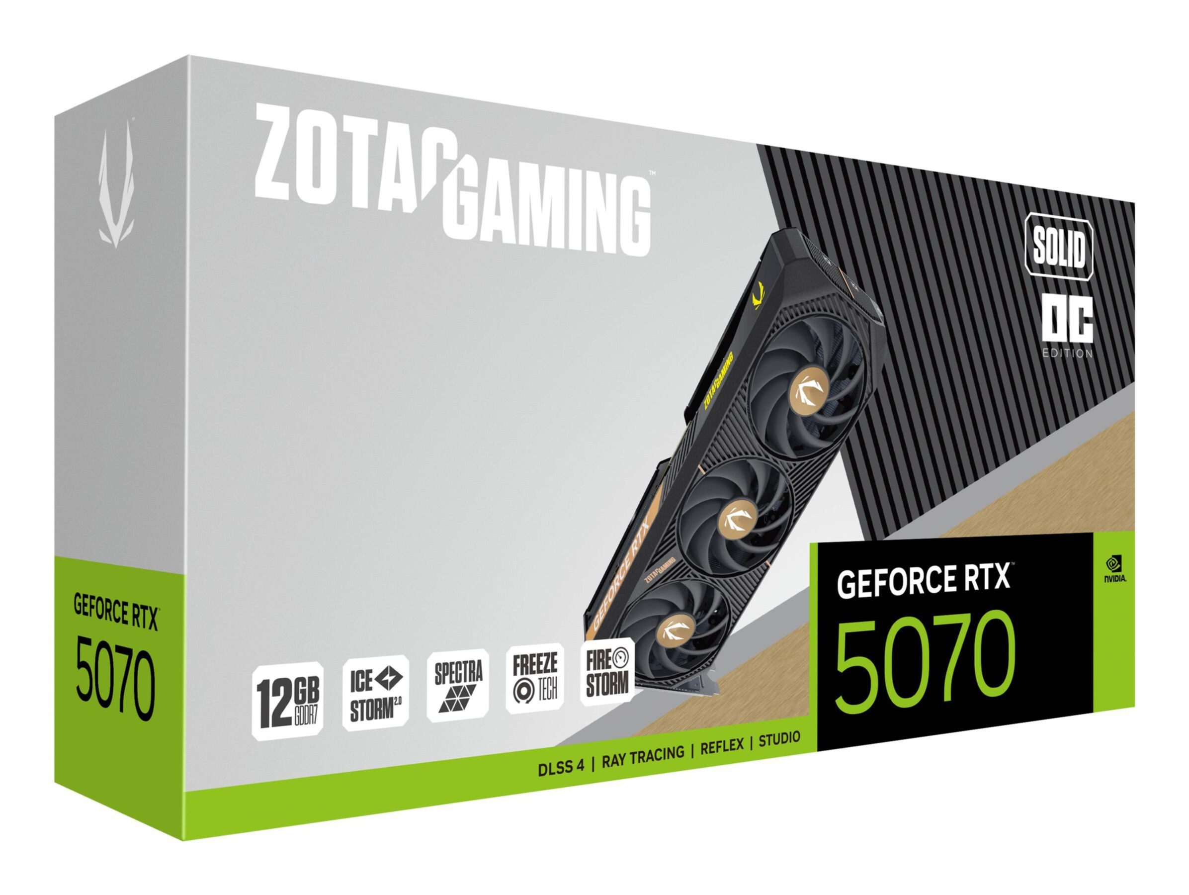 Zotac GeForce RTX 5070 12G VSolidOC 12GB GDDR7 Grafikkarte (12 GB)