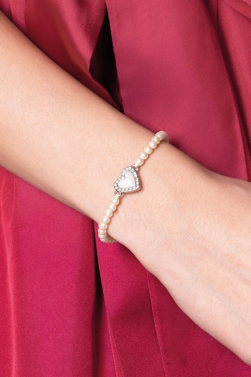 Alpenflüstern Armband Armband Damen - STRASSHERZ - creme-weiß günstig online kaufen