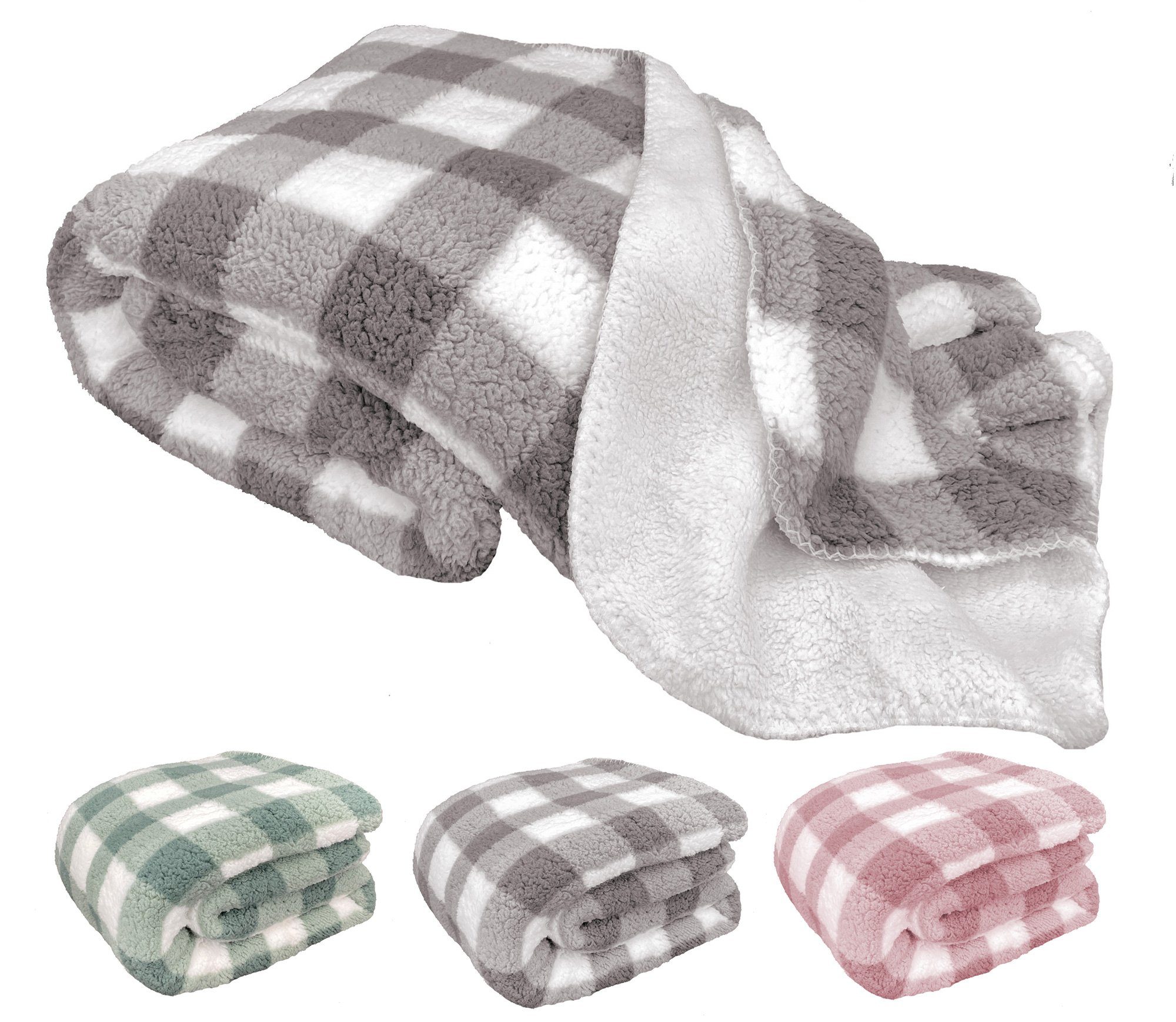 Wohndecke Sherpa Kuscheldecke Cottage Winterdecke Teddy Fell, heimtexland, günstig online kaufen