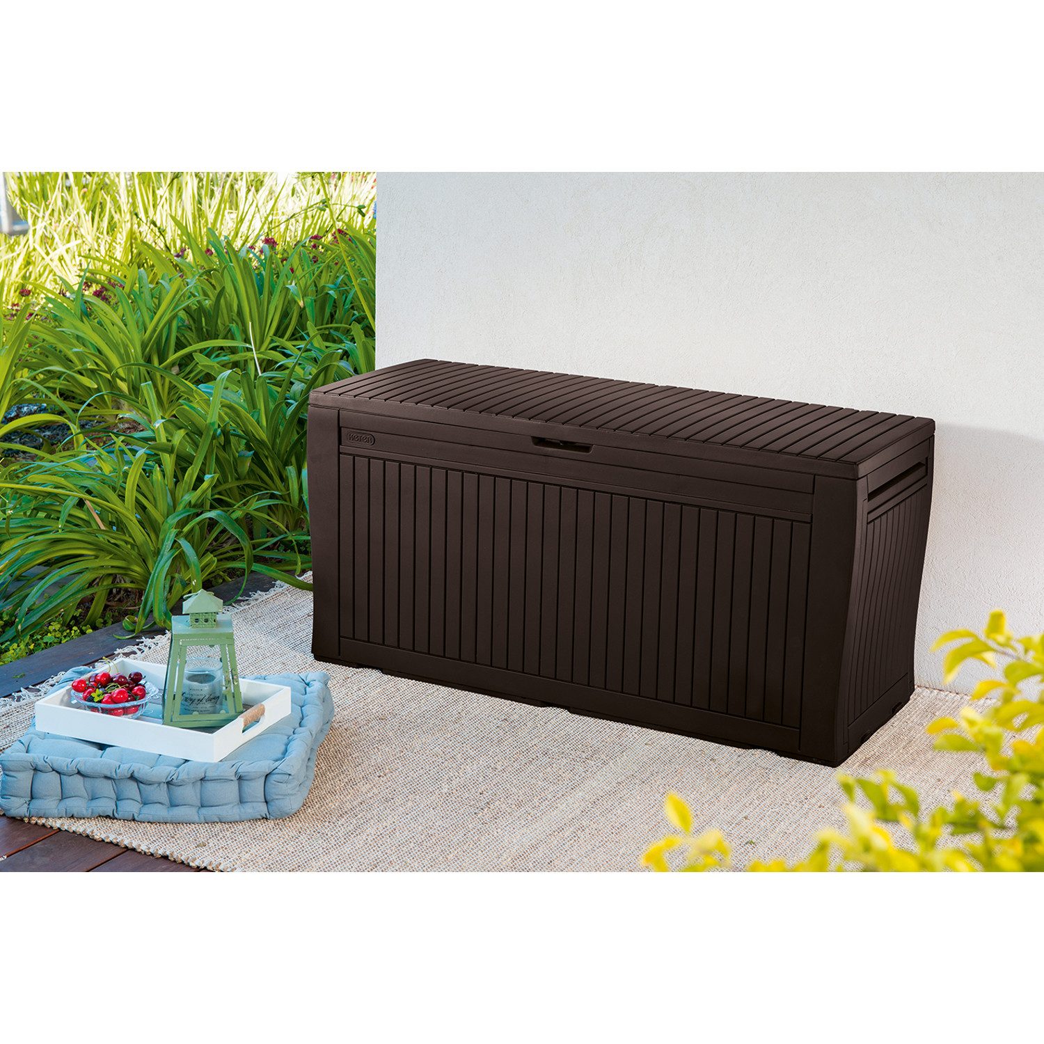 Curver Gartenbox, Comfy Auflagenbox und Sitzmöglichkeit