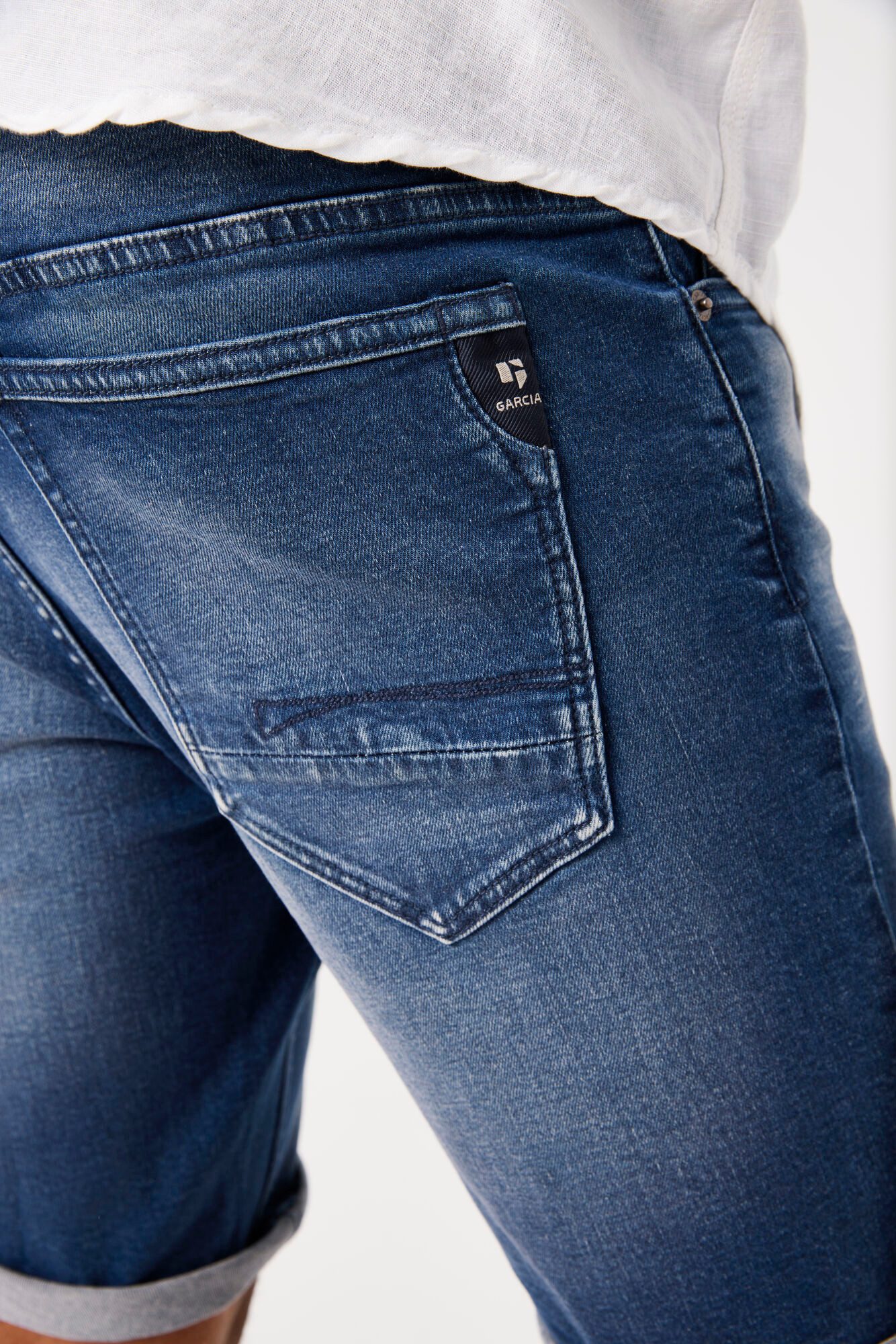 GARCIA JEANS 5-Pocket-Jeans GARCIA RUSSO SHORT dark used blue 615.8185