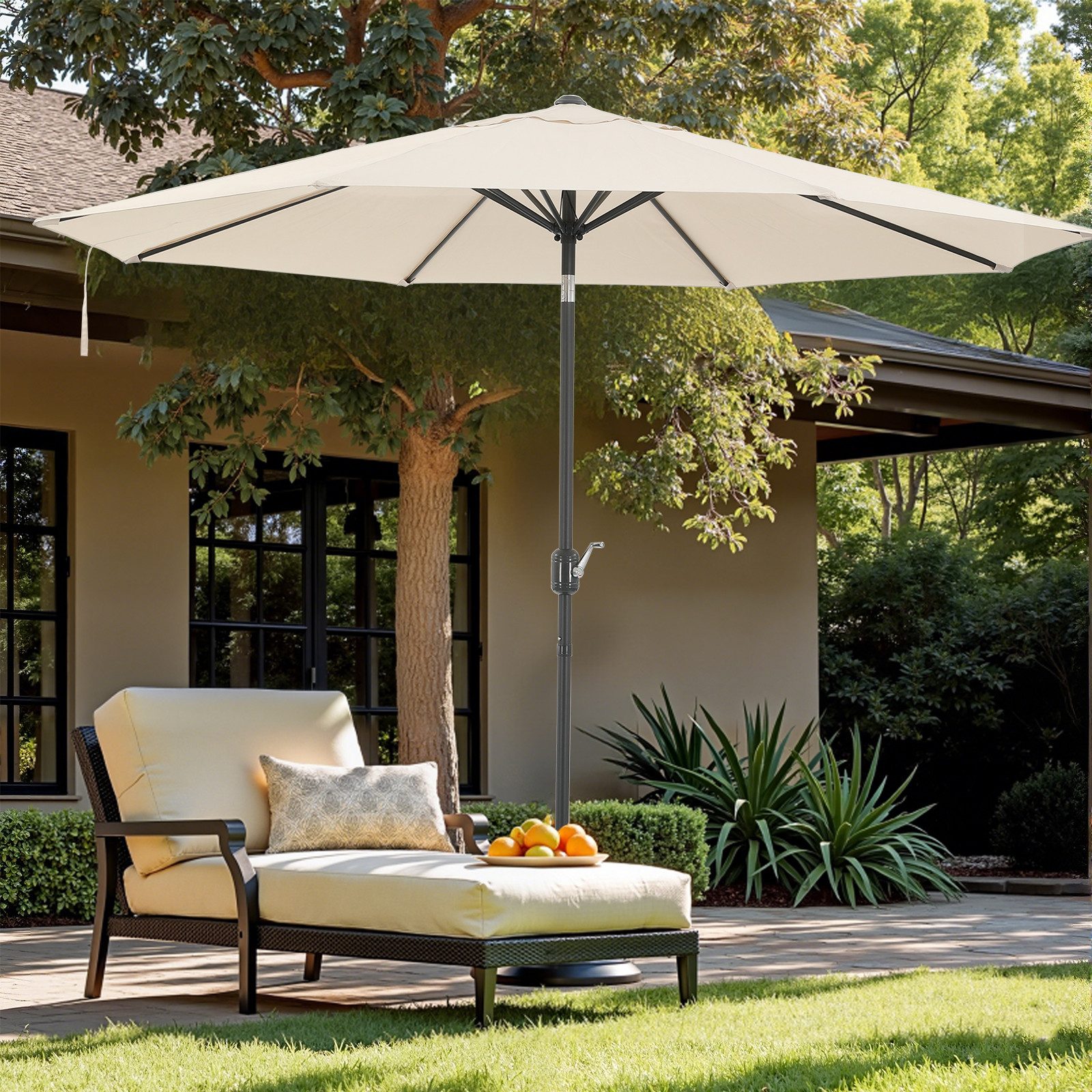 oyajia Sonnenschirm 3m Garten Sonnenschirm Outdoor günstig online kaufen