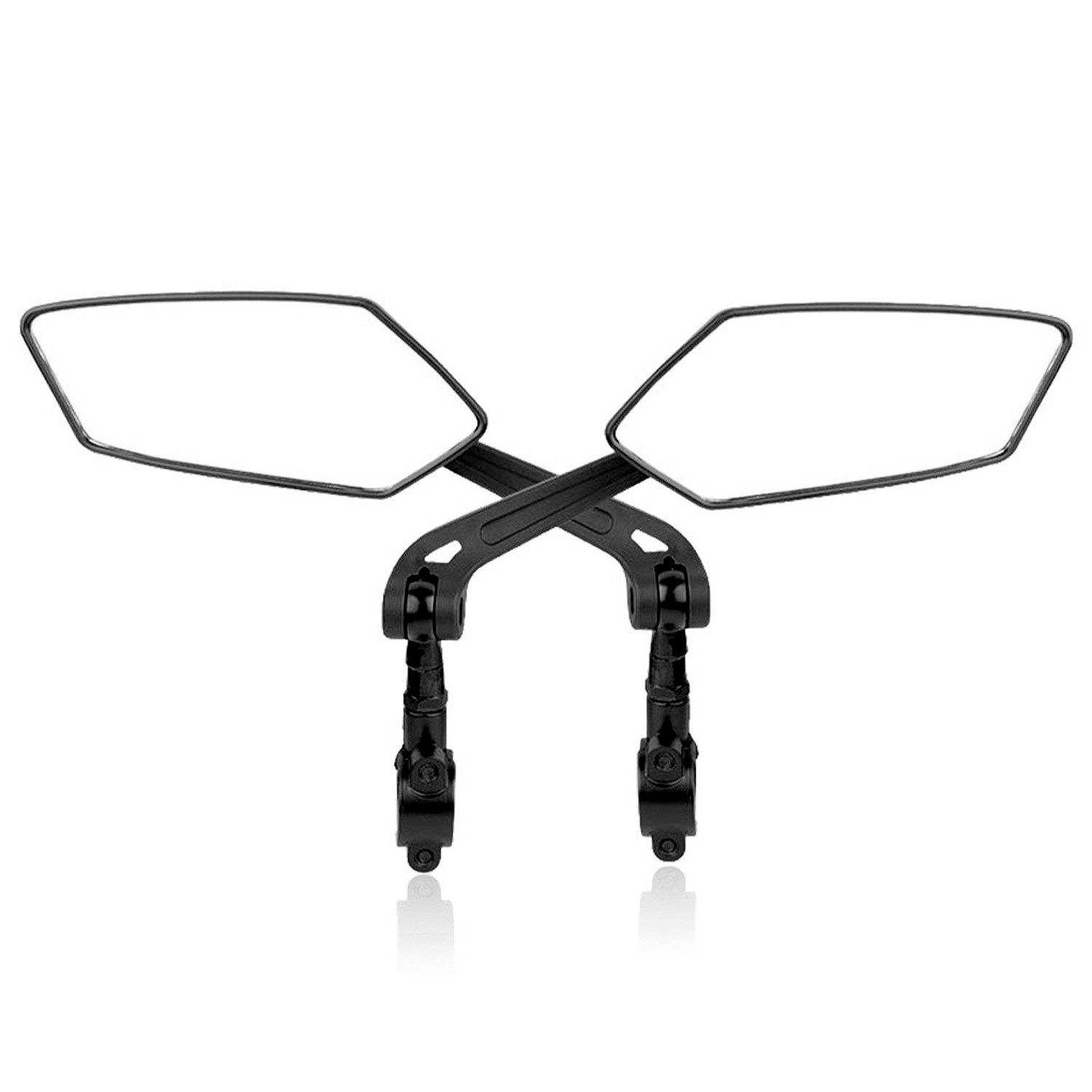 OSTWOLKE Fahrradspiegel Fahrrad Rückspiegel 2 Stück HD 360° verstellbar kratzfest Schlagfest (2-St), Universal Fahrrad Spiegel für Ebike, Motorrad, Elektroroller