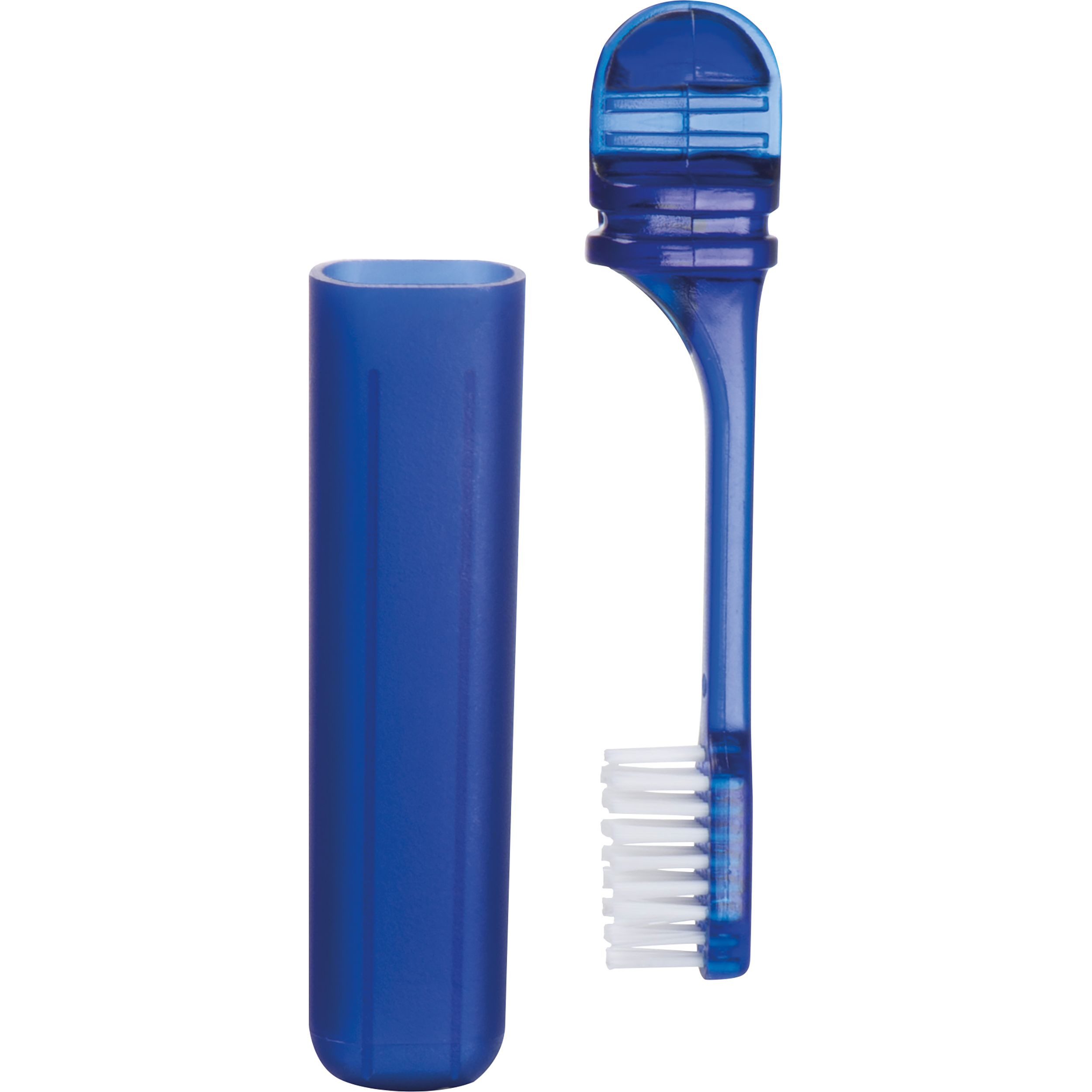 Macma Zahnbürste 5x Reisezahnbürste mit Etui / Farbe: blau