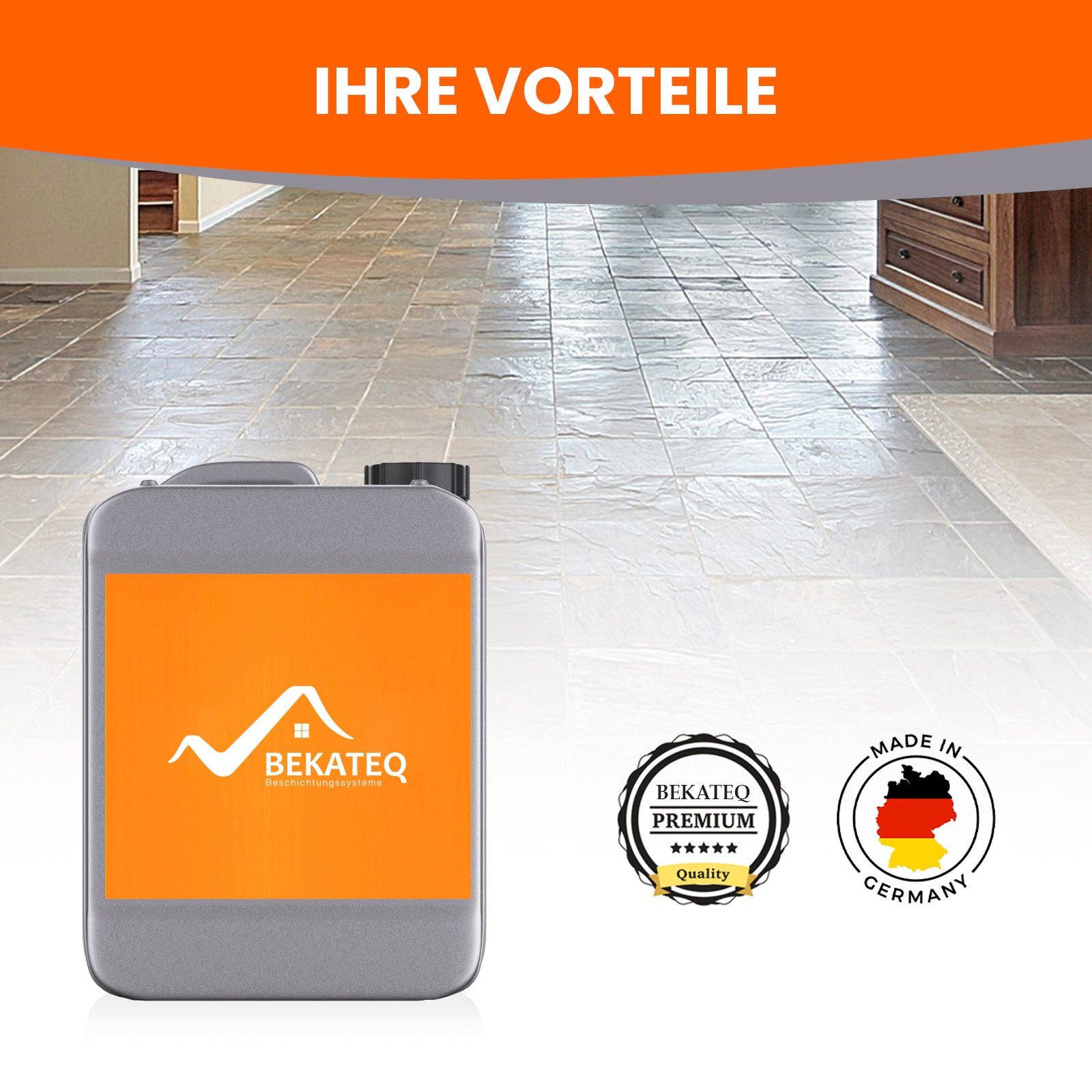BEKATEQ BE-840 Steinversiegelung Naturstein-Imprägnierung (1L reicht für ca. 10 m), Steinimprägnierung, Oberflächenpflegemittel