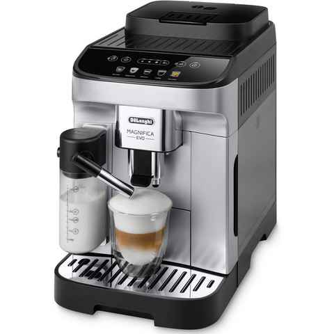 De'Longhi Kaffeevollautomat Magnifica Evo ECAM 290.61.SB, mit LatteCrema Milchsystem, Silber/Schwarz