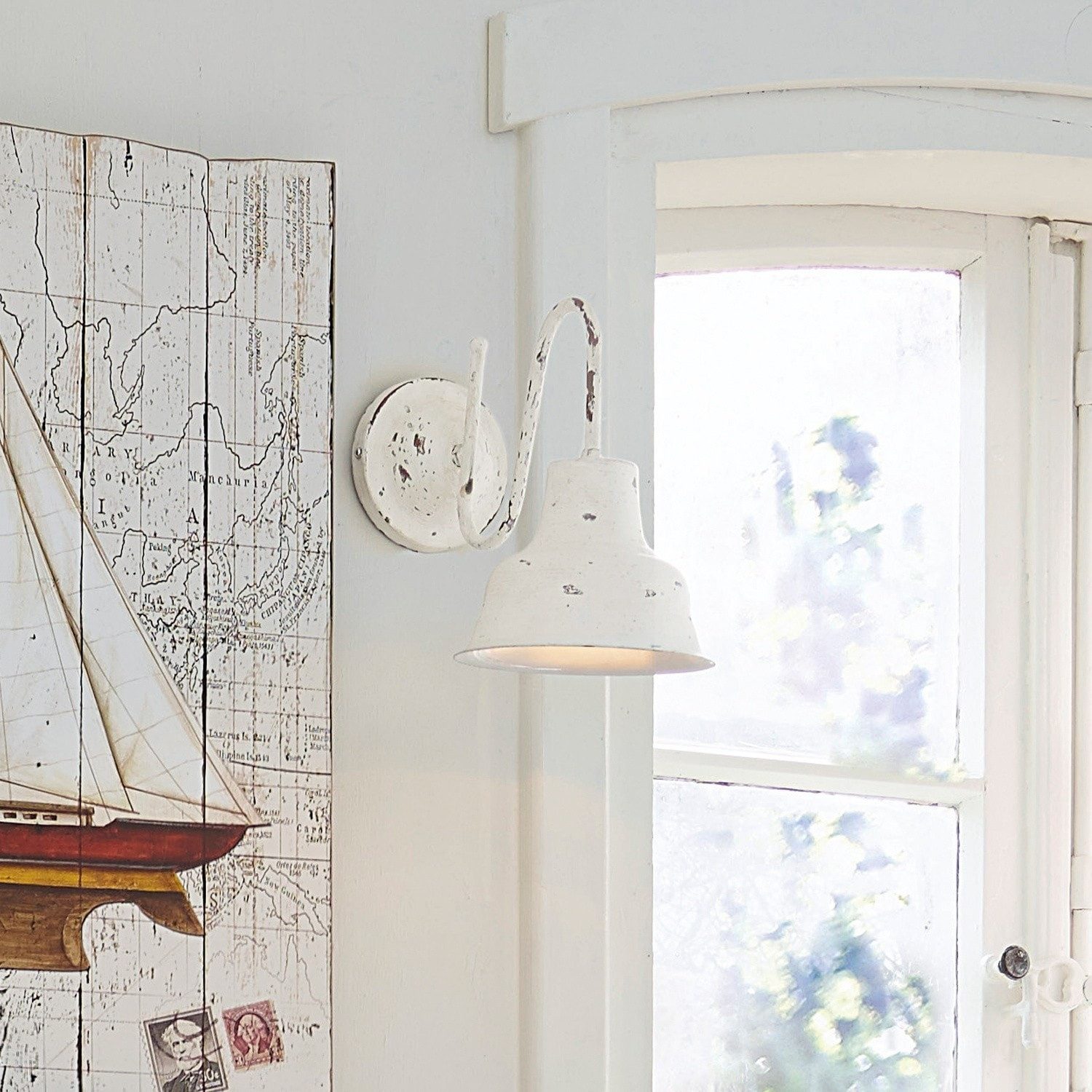 Mirabeau Wandleuchte Wandlampe Sidney antikweiß