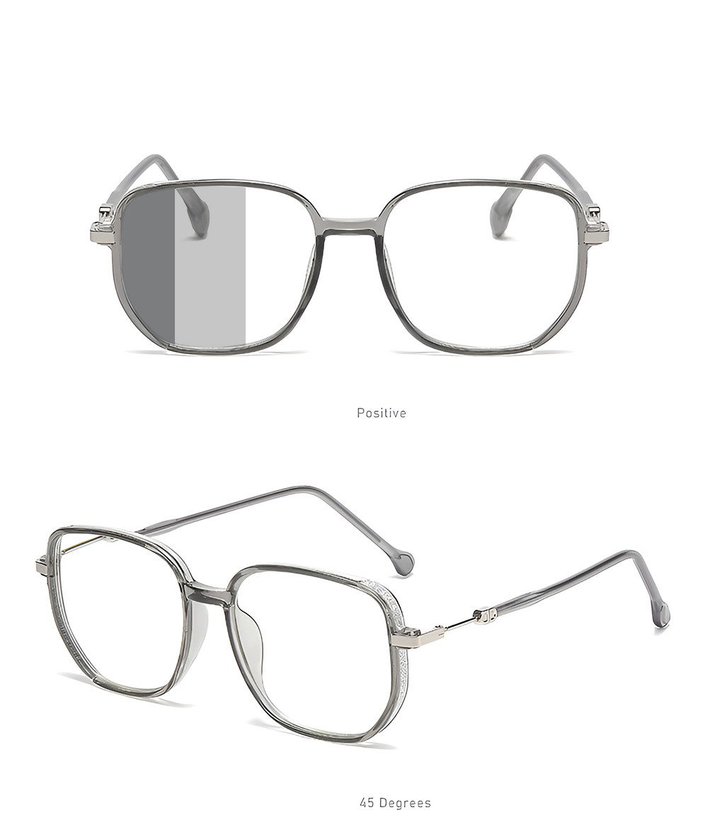 PACIEA Brille Damen UV Schutz Oversized mit Sonne selbsttönend