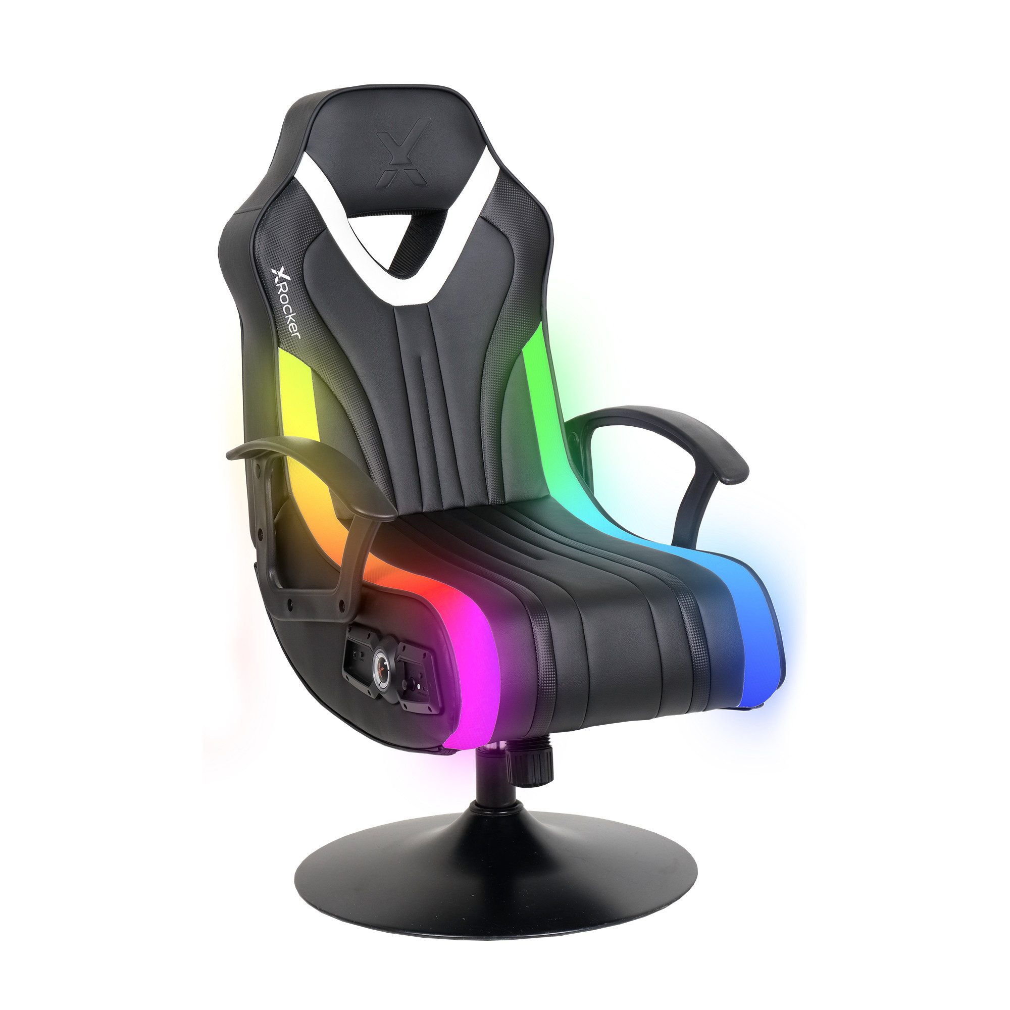 X Rocker Kindersessel Fury RGB 2.1 Gaming Sessel mit RGB Beleuchtung & 2.1 Soundsystem, mit RGB-Beleuchtung