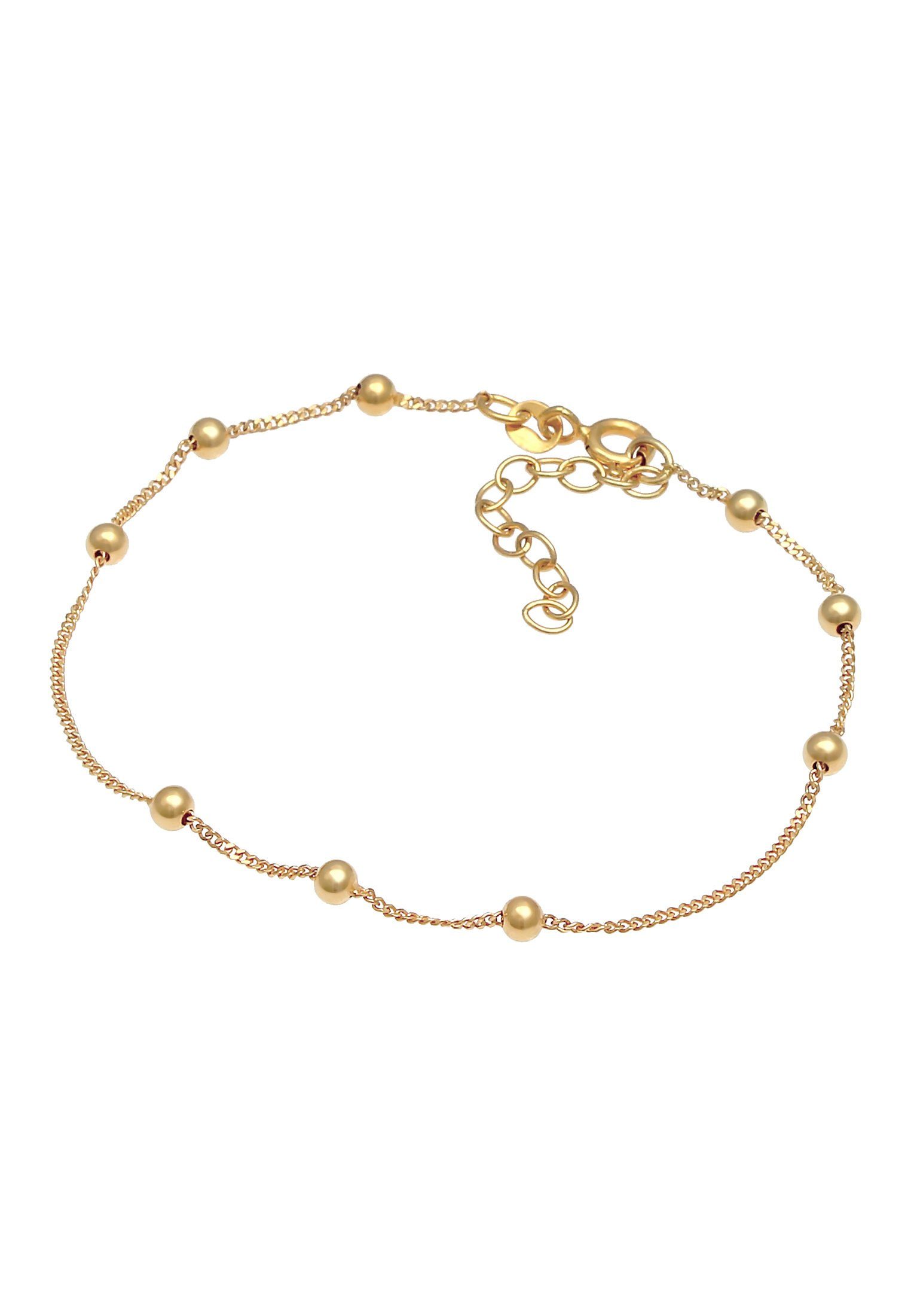 Elli Silber Kugeln 925 Gold Armband Basic Rund Beads