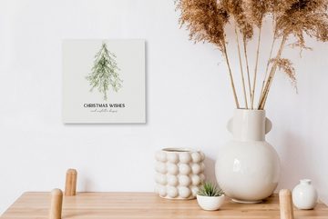OneMillionCanvasses® Leinwandbild Winter - Baum - Mistelzweig, (1 St), Leinwand Bilder für Wohnzimmer Schlafzimmer
