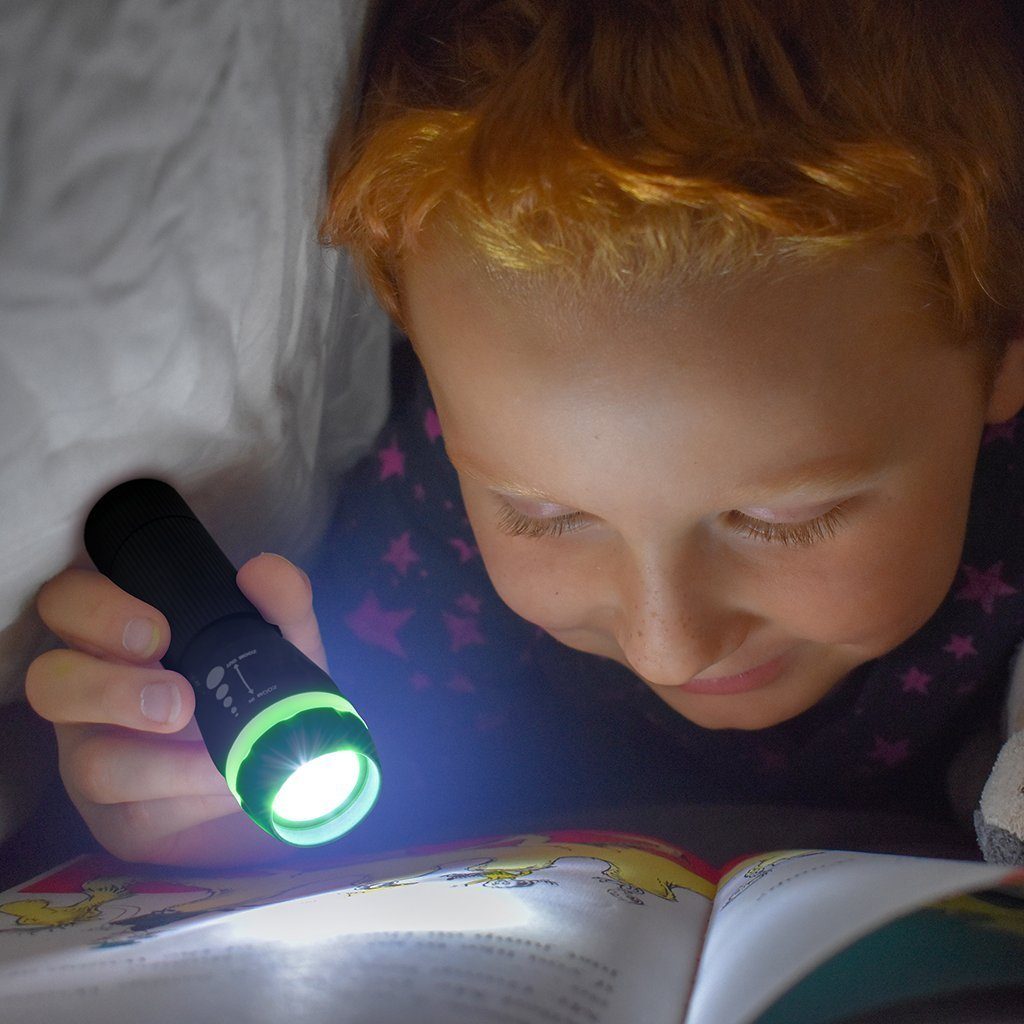 ABSINA LED Batterie Handlampe (2-St) LED Leuchte Mini 2x Taschenlampe Taschenlampe fokussierbar