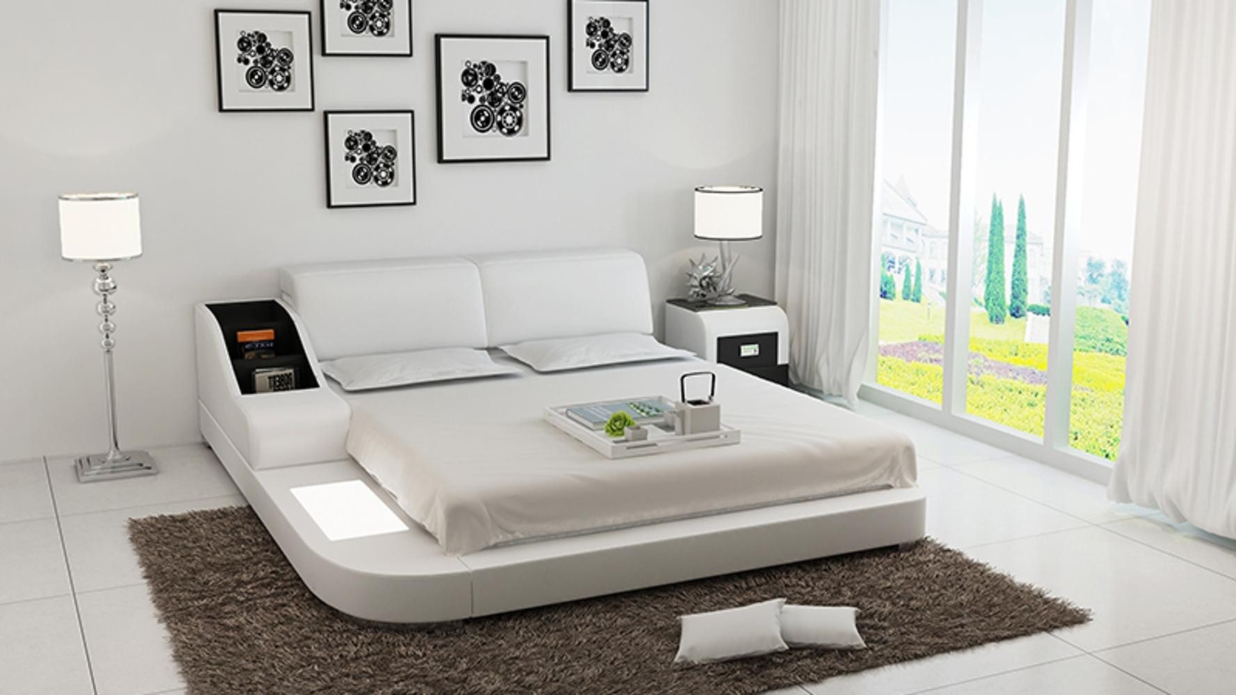 Xlmoebel, Wasserbett Luxus Doppel-Wasserbett mit USB-Anschluss und Multifunktionsfunktionen, (Wasserbett LB8815), Hergestellt in Europa