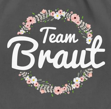 Shirtracer Turnbeutel Team Braut Blumenkranz - Bride Crew, JGA Junggesellenabschied Frauen