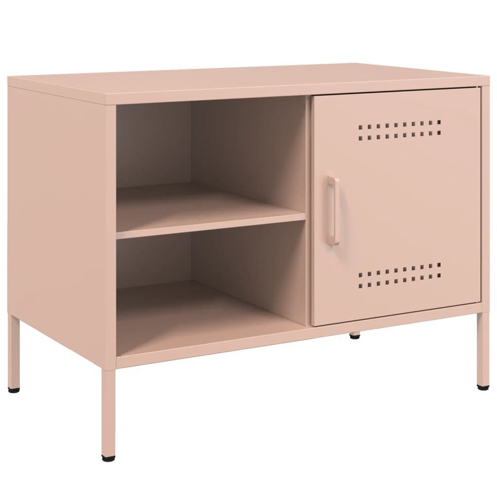 vidaXL TV-Schrank TV-Schrank Rosa 68x39x50,5 cm Stahl (1-St)
