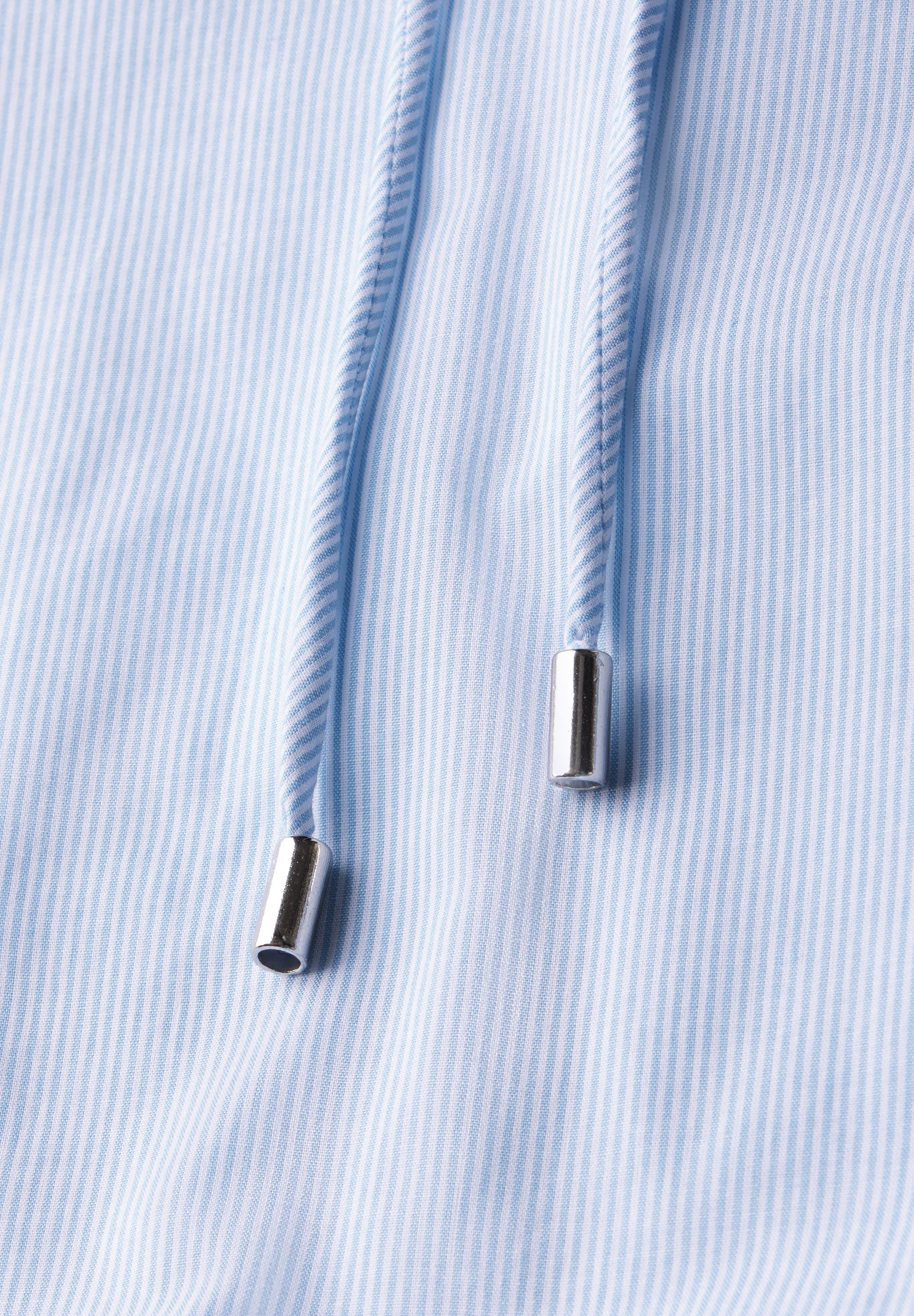 STREET ONE Shirtbluse mit geschlitztem Ausschnitt mit Kordeln