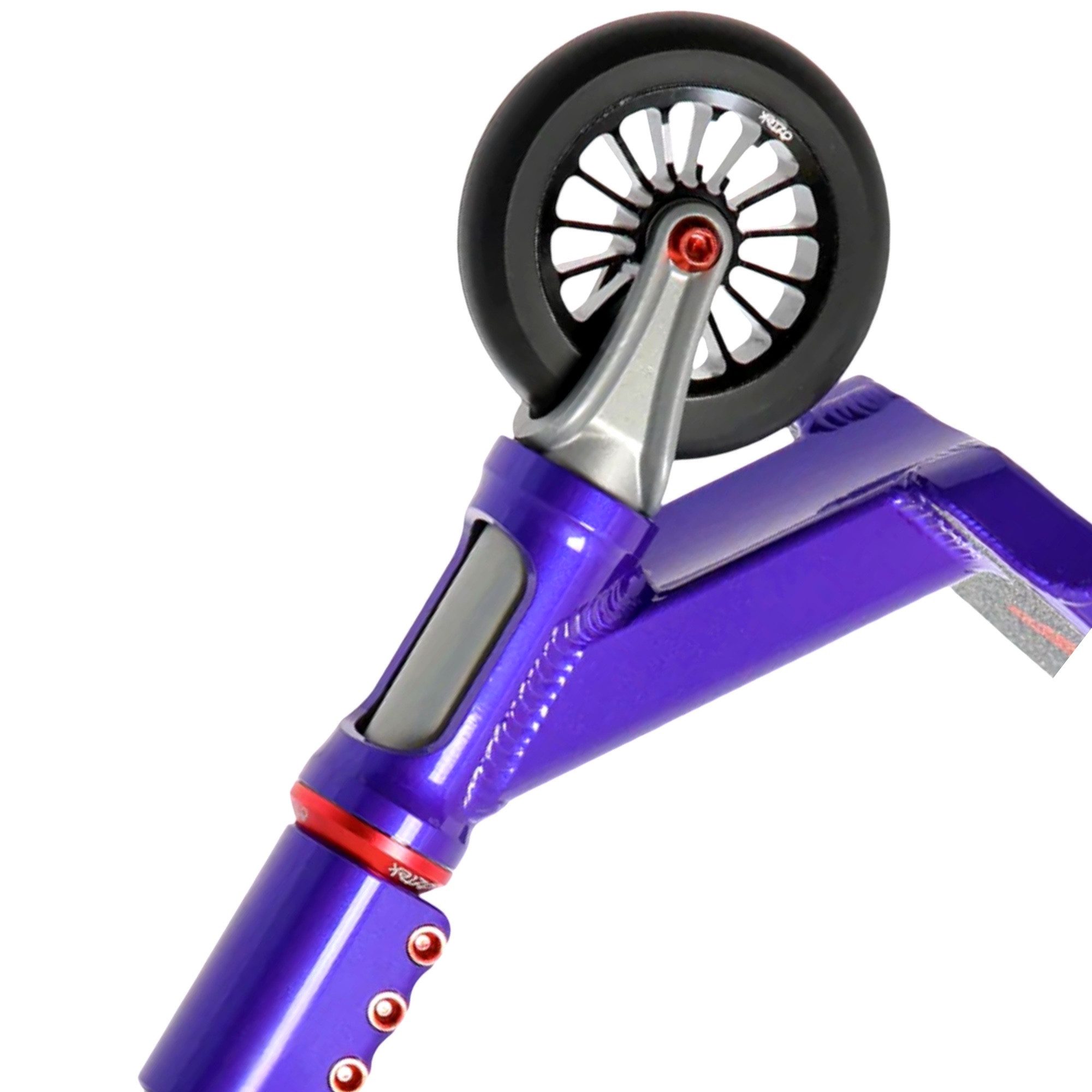Aztek Stuntscooter Aztek Corsa Complete Stunt Scooter H=85cm 2,9kg Leicht Lila/Silber